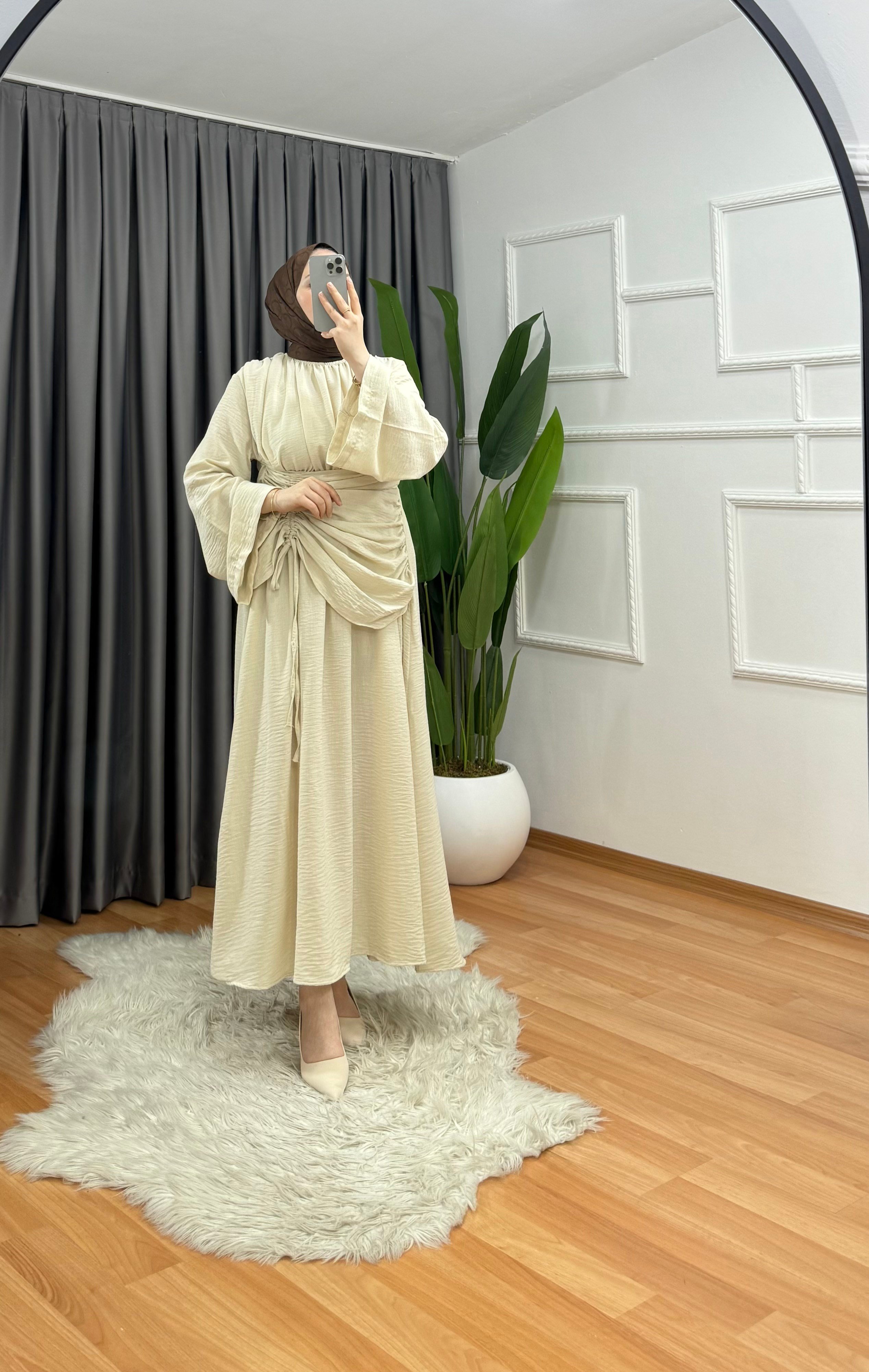 Arya Elbise Bej 5555 