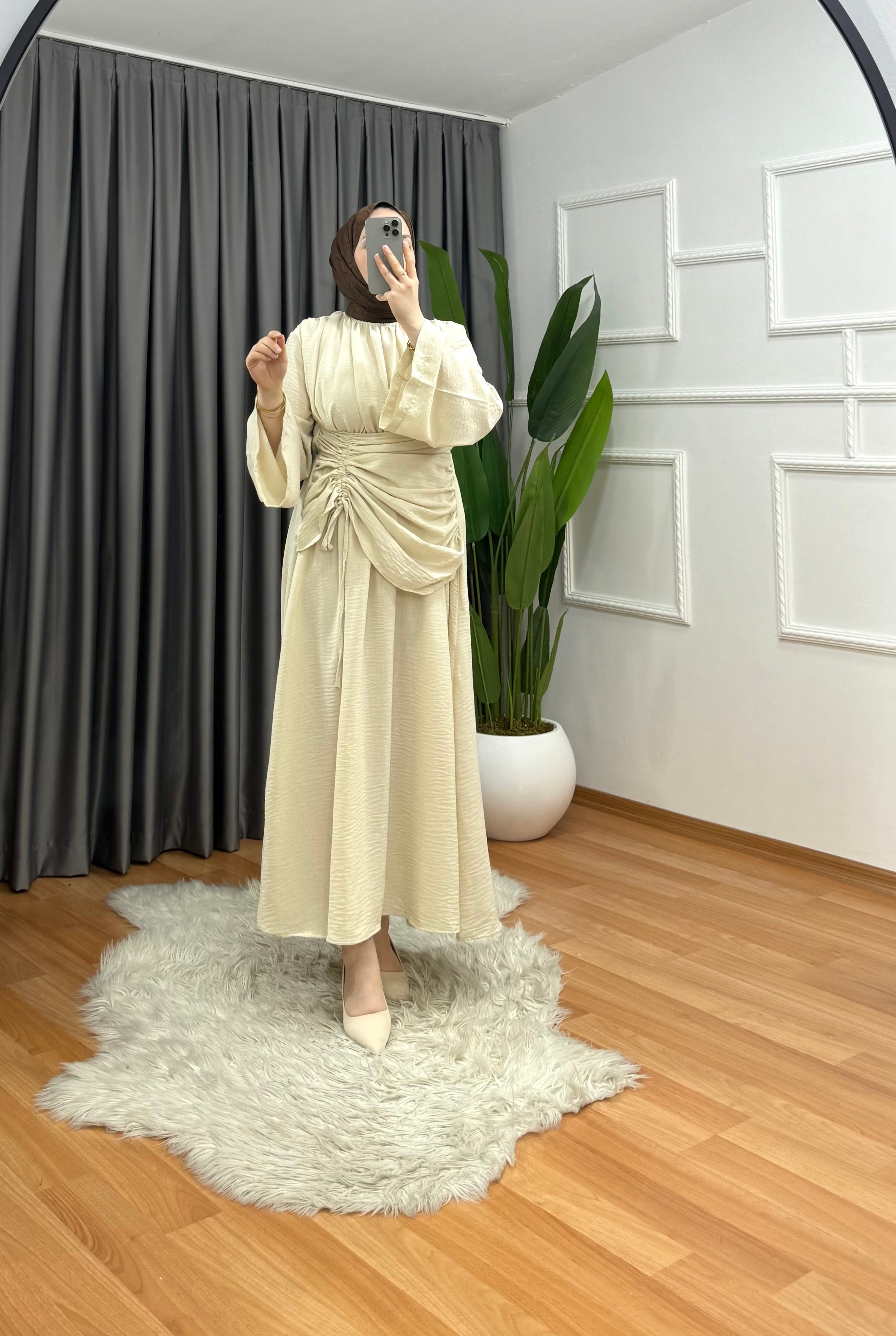 Arya Elbise Bej 5555 
