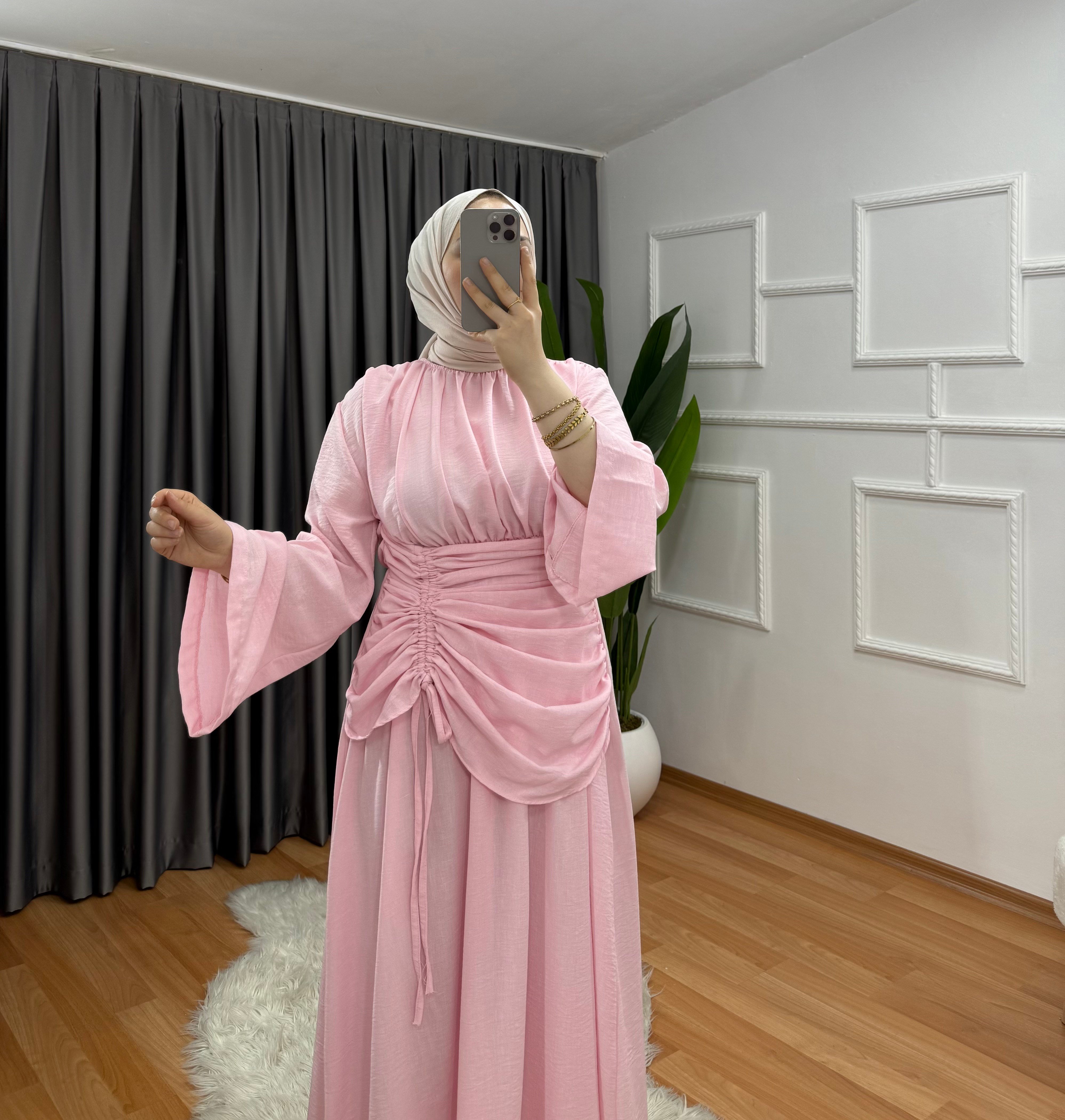 Arya Elbise Pembe 5555 