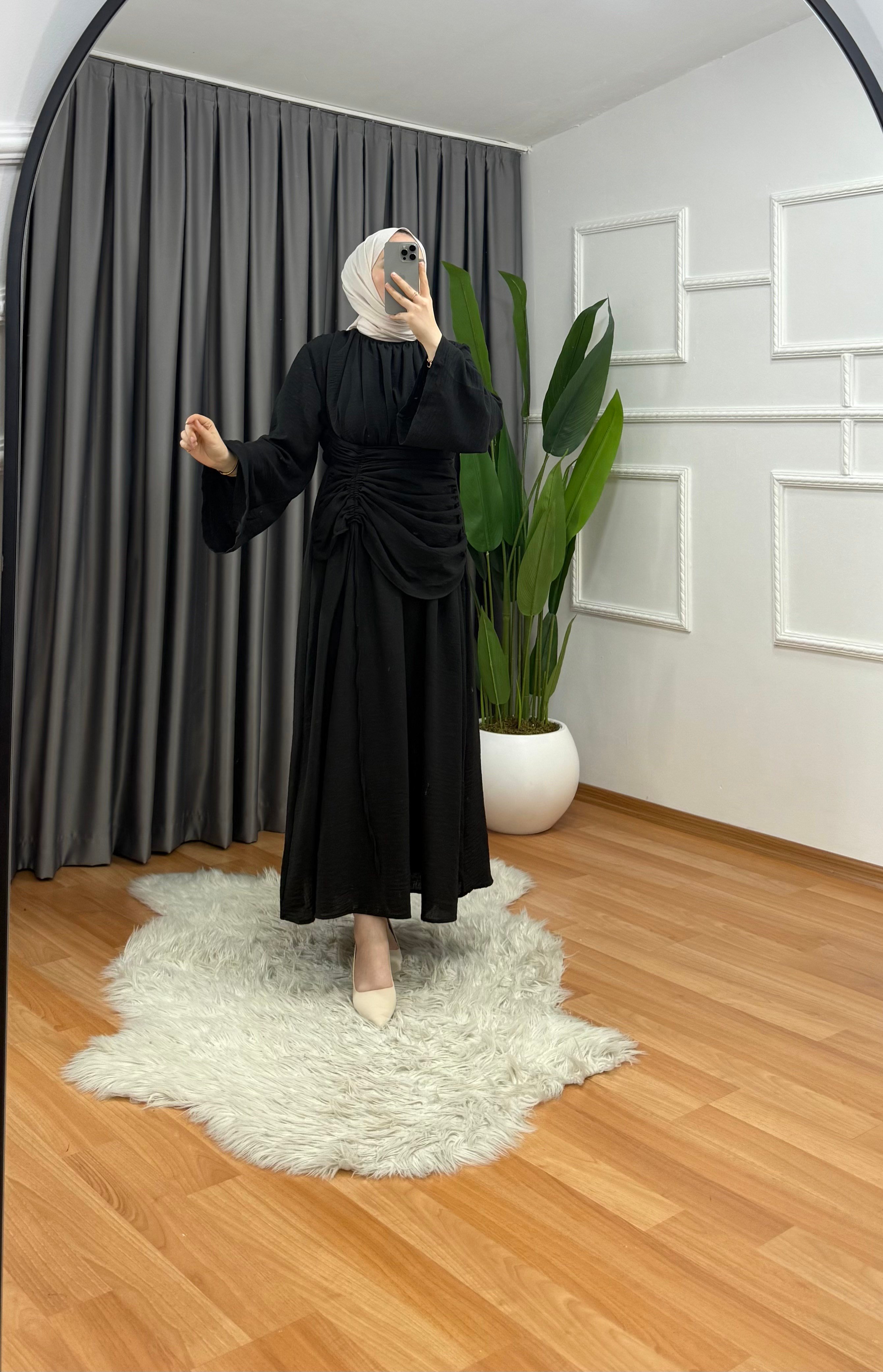 Arya Elbise Siyah 5555 