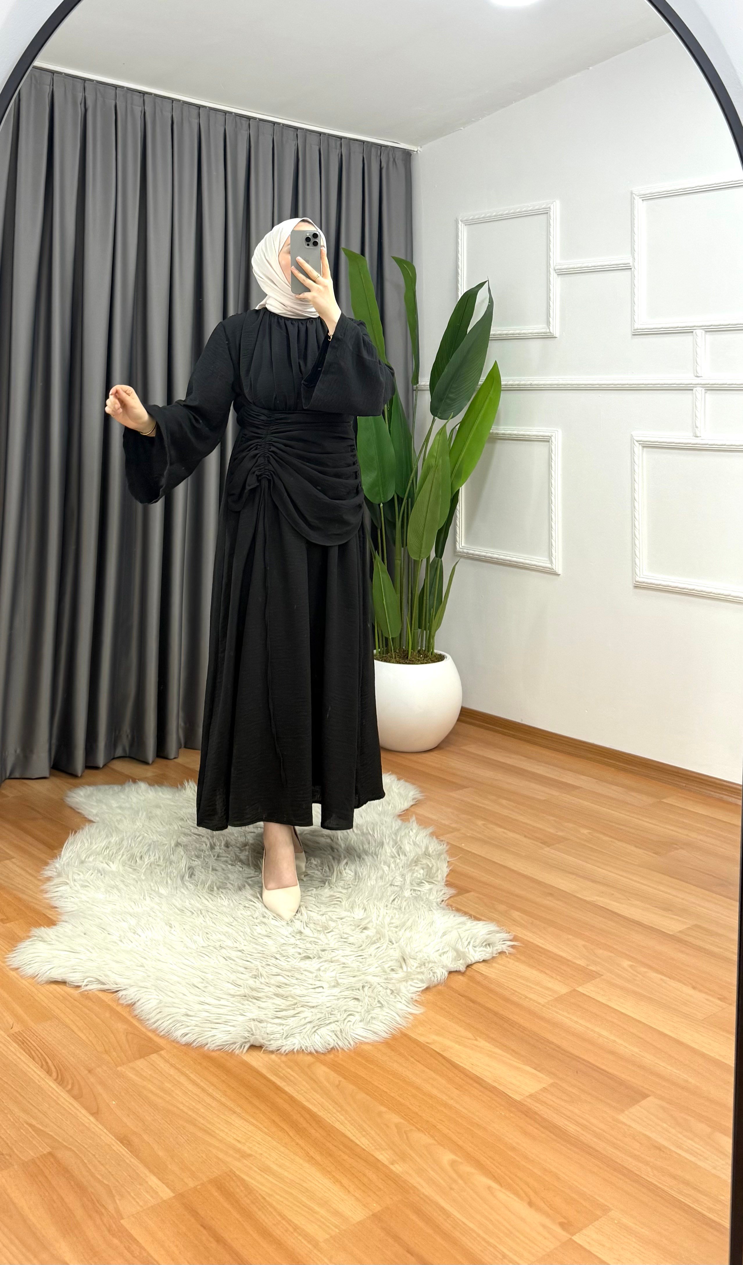 Arya Elbise Siyah 5555 