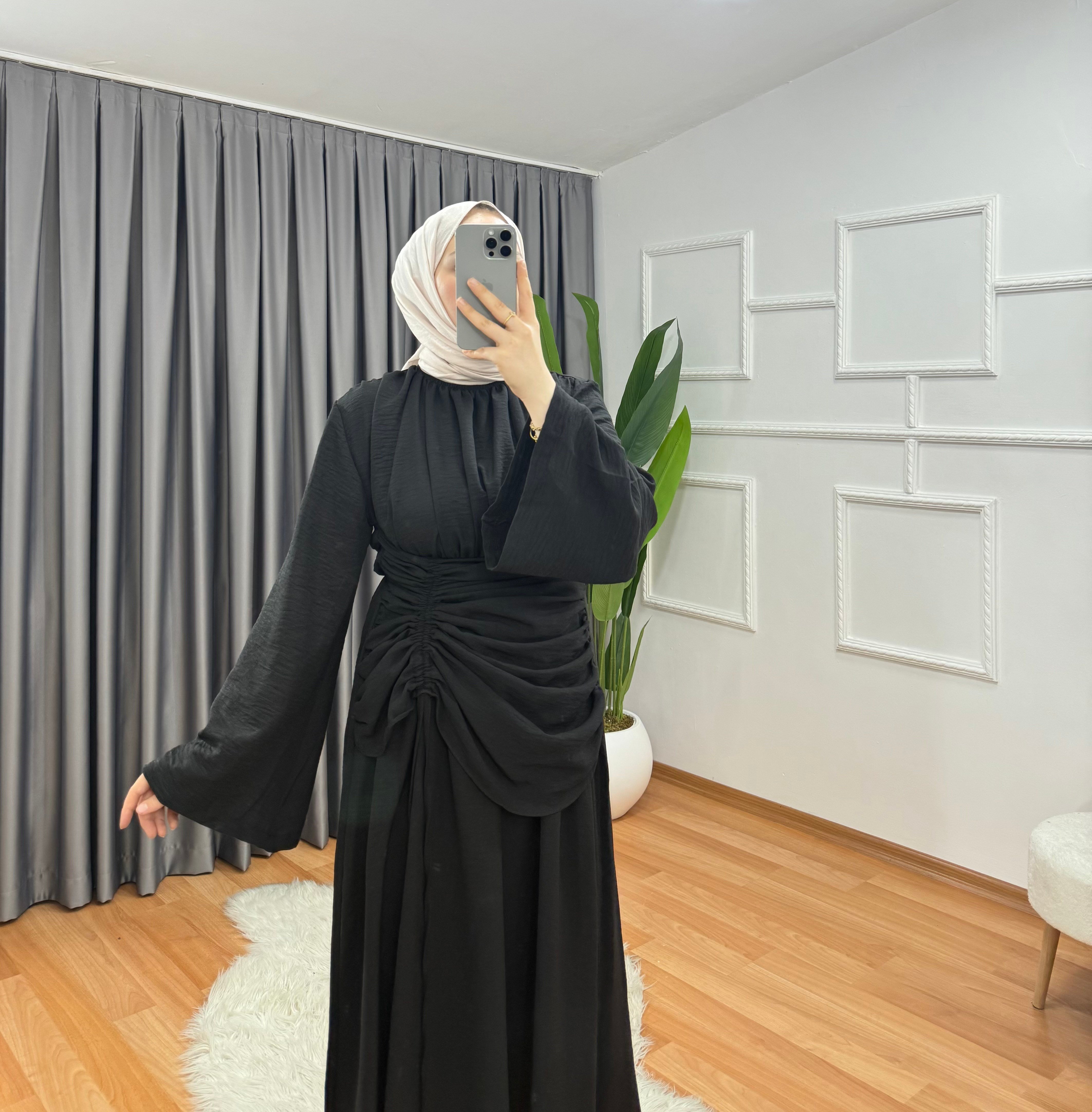 Arya Elbise Siyah 5555 