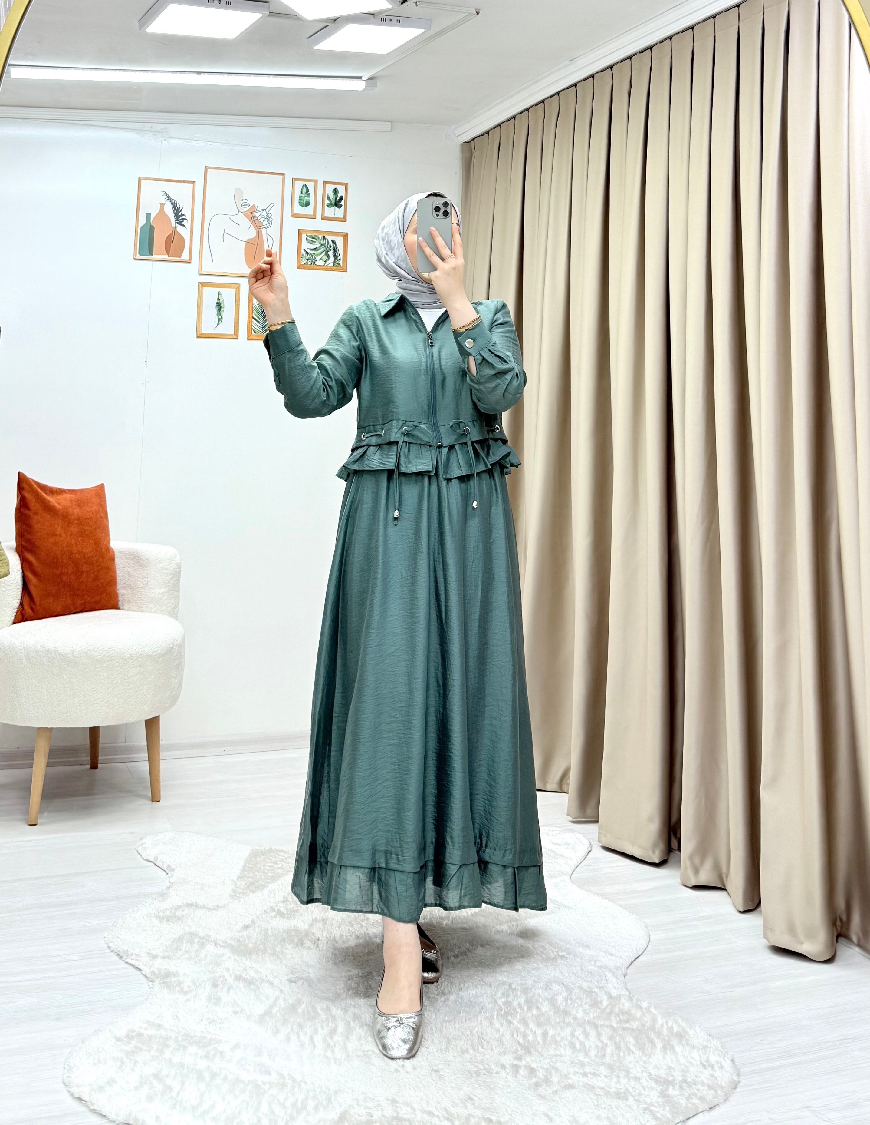 Hanna Etekli Takım Mint Yeşili 0011 