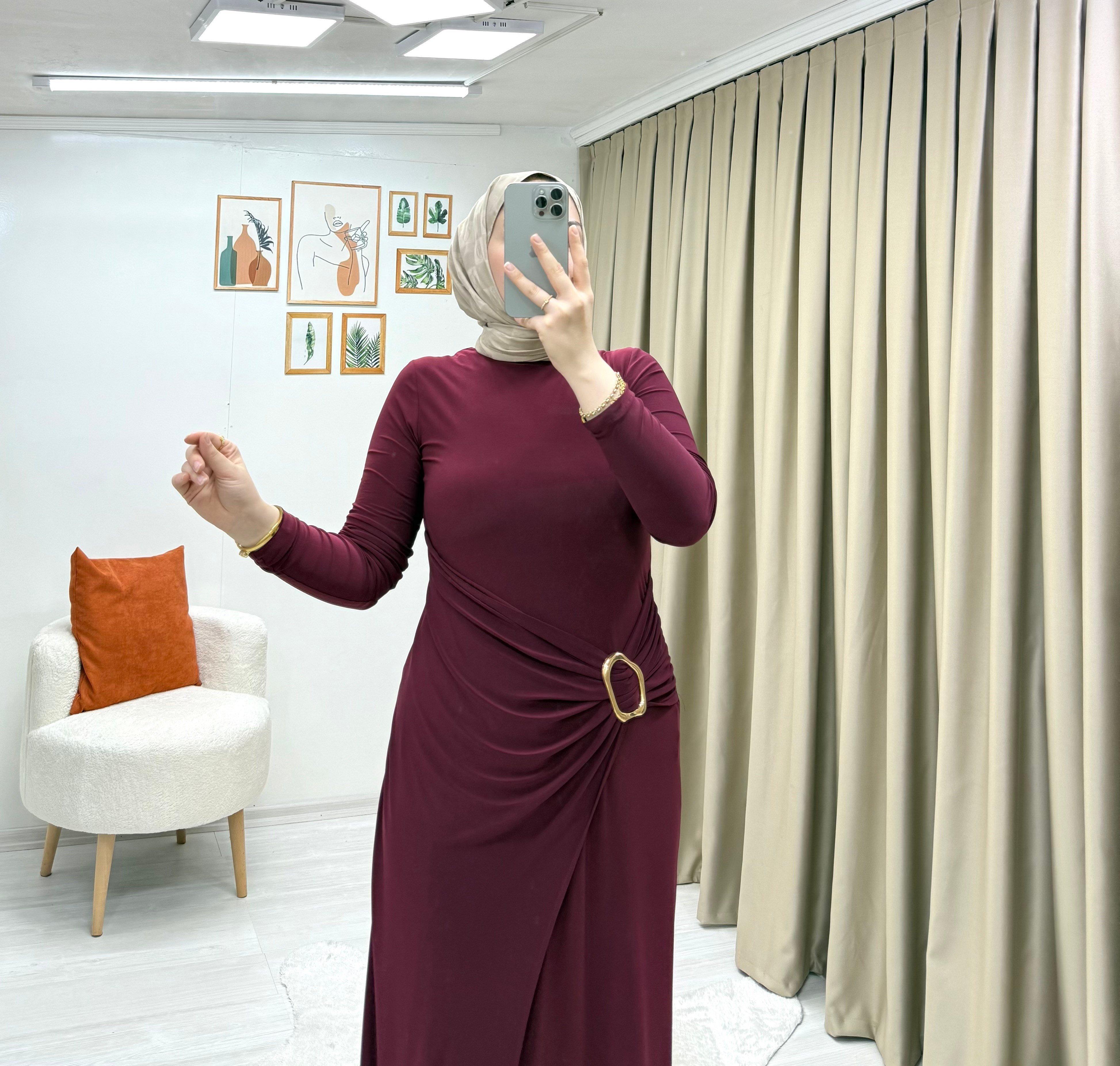 Sendy Elbise Bordo 0022 