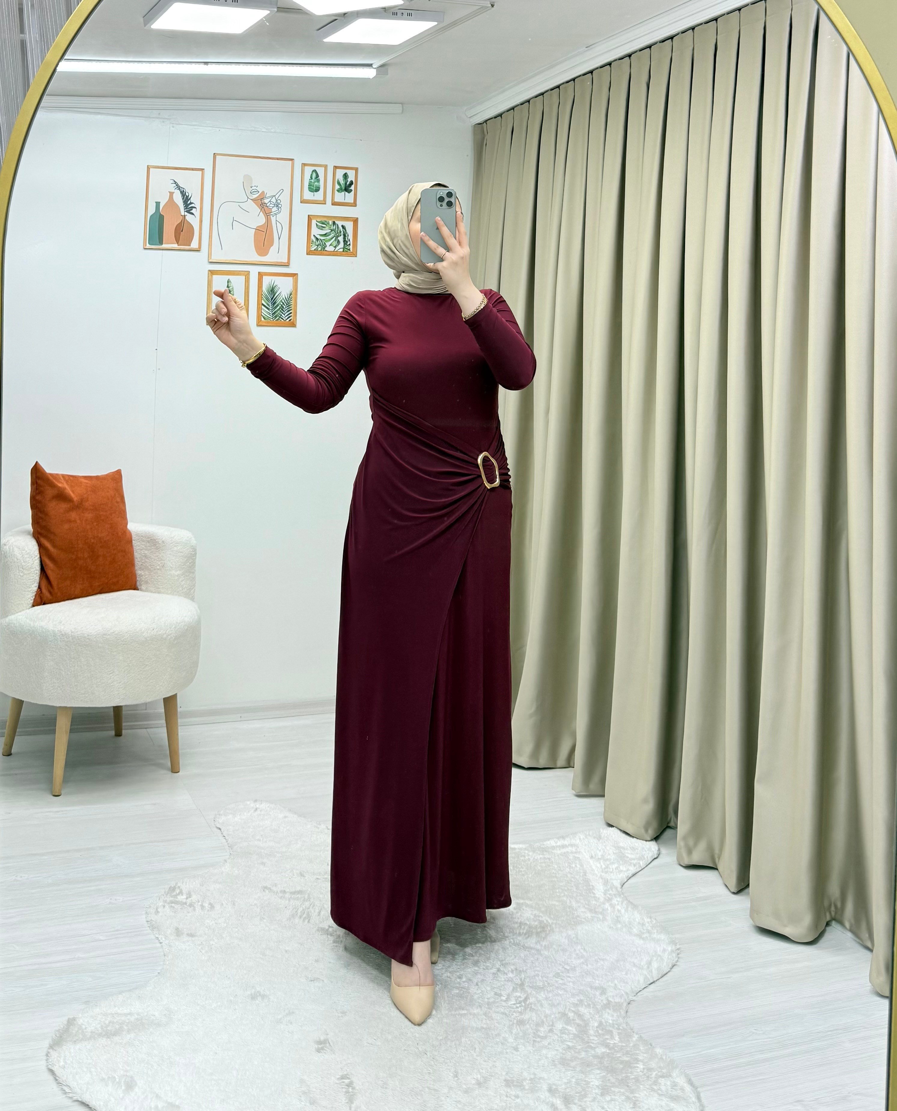 Sendy Elbise Bordo 0022 