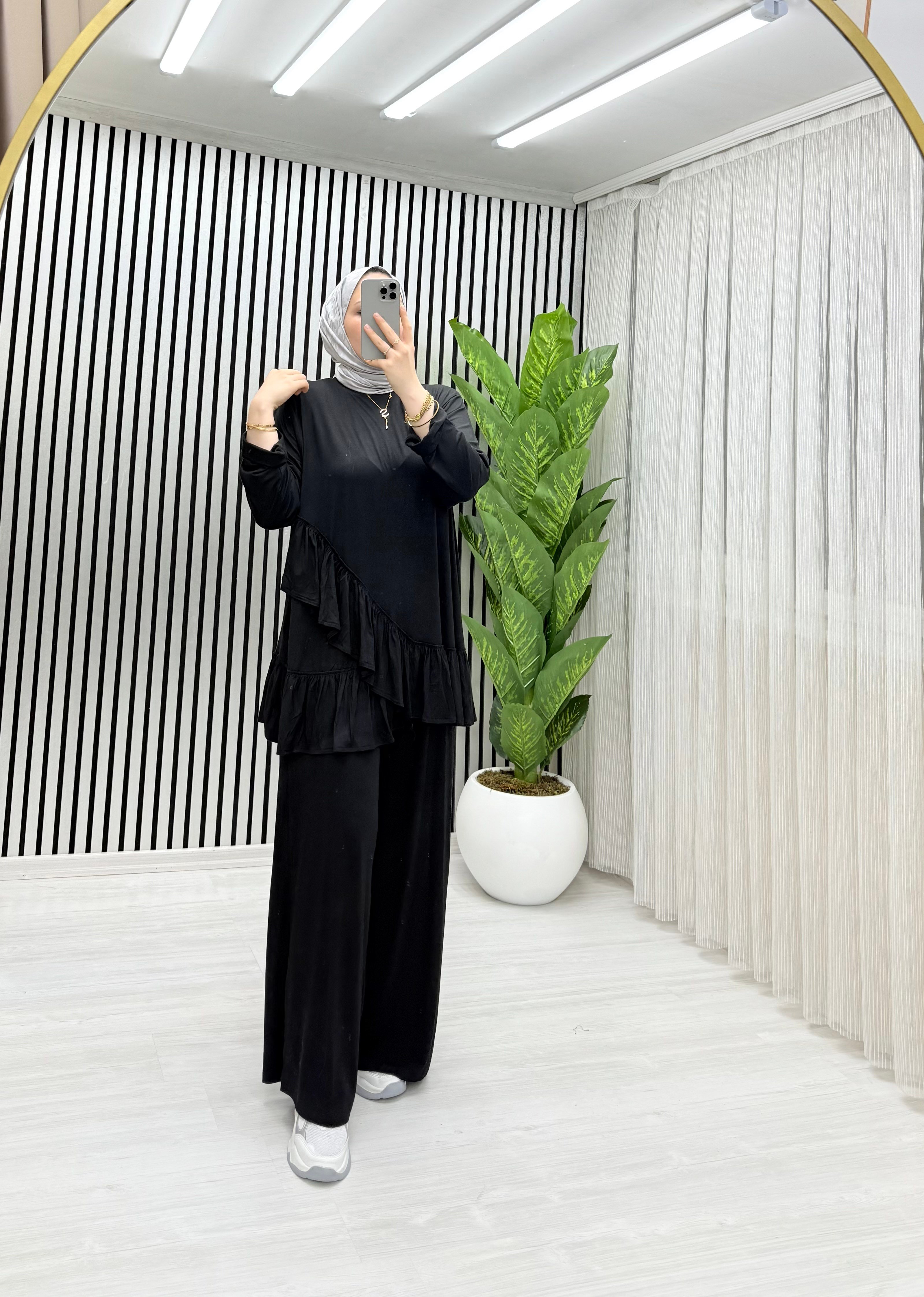 ASİMETRİK TAKIM SİYAH 0029 