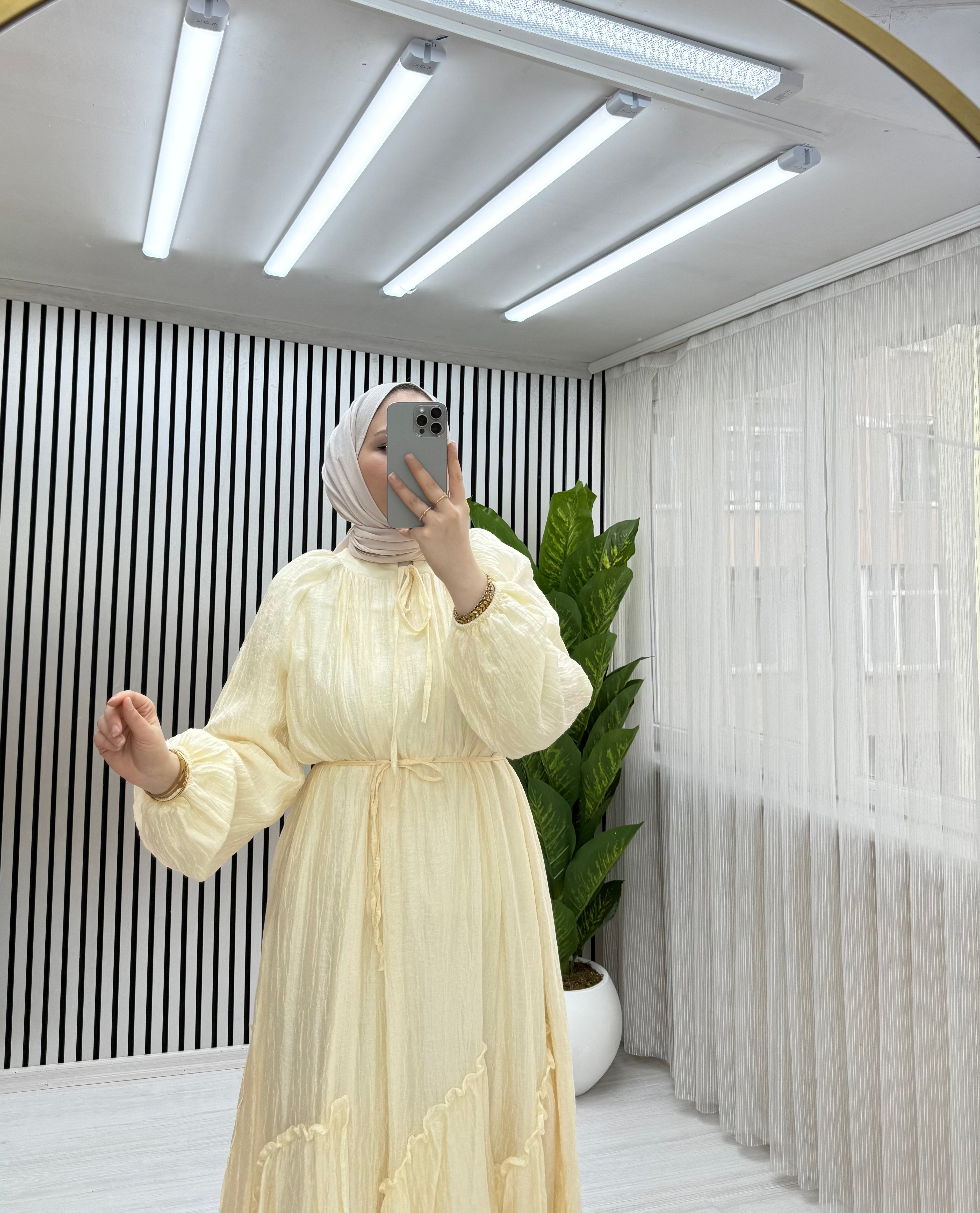 DORA ELBİSE BEJ 0031 