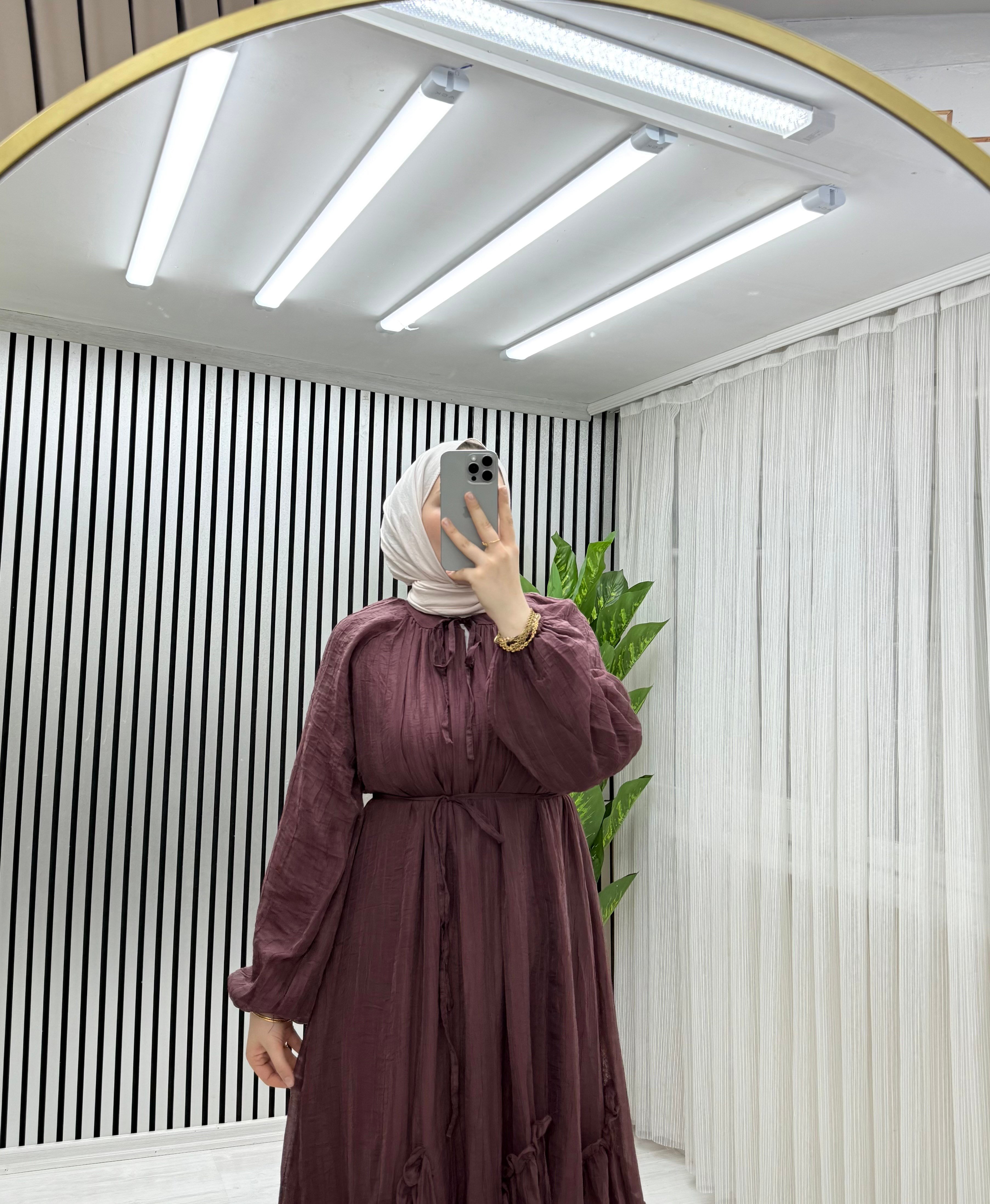 DORA ELBİSE BORDO 0031 
