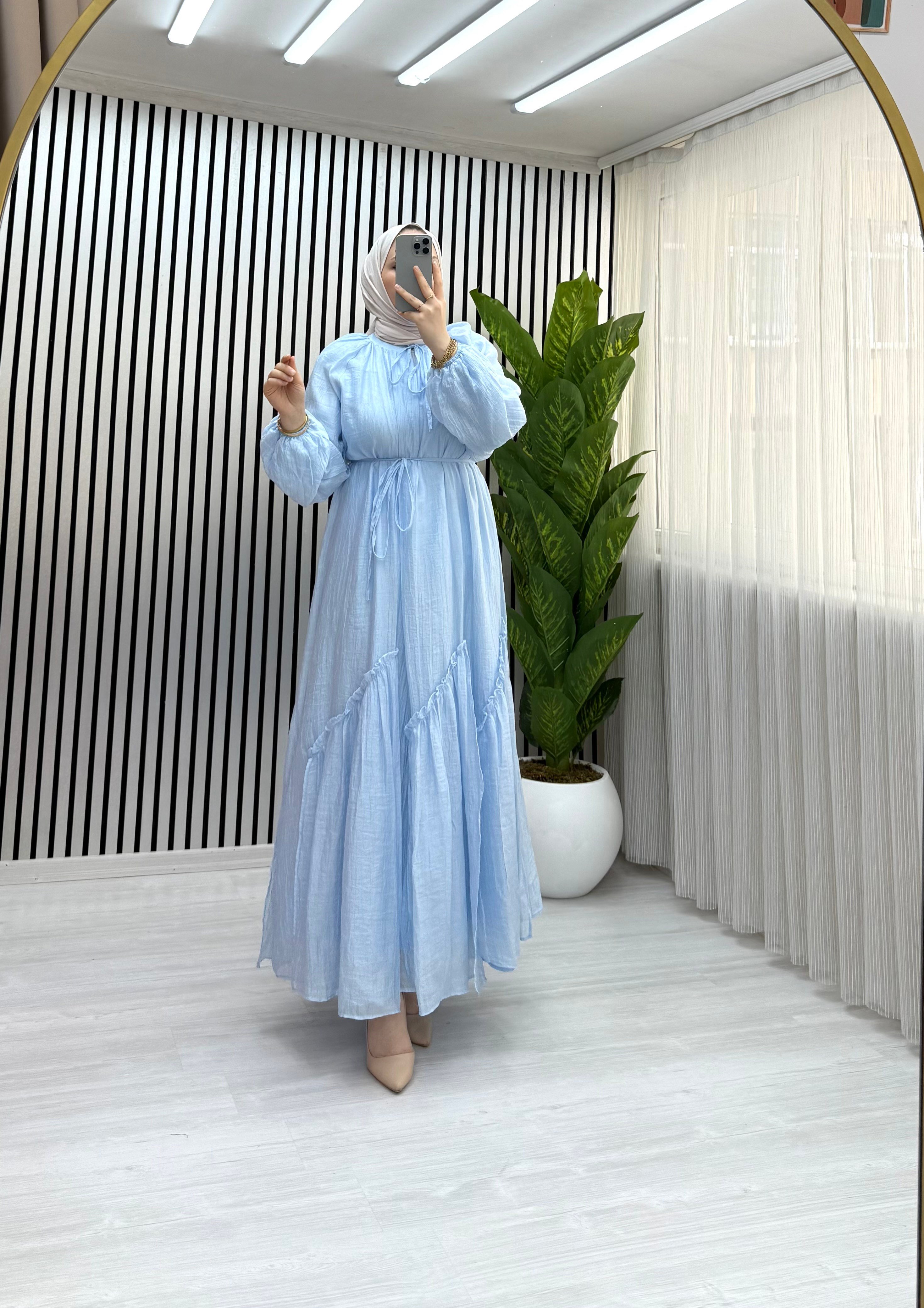 DORA ELBİSE MAVİ 0031 