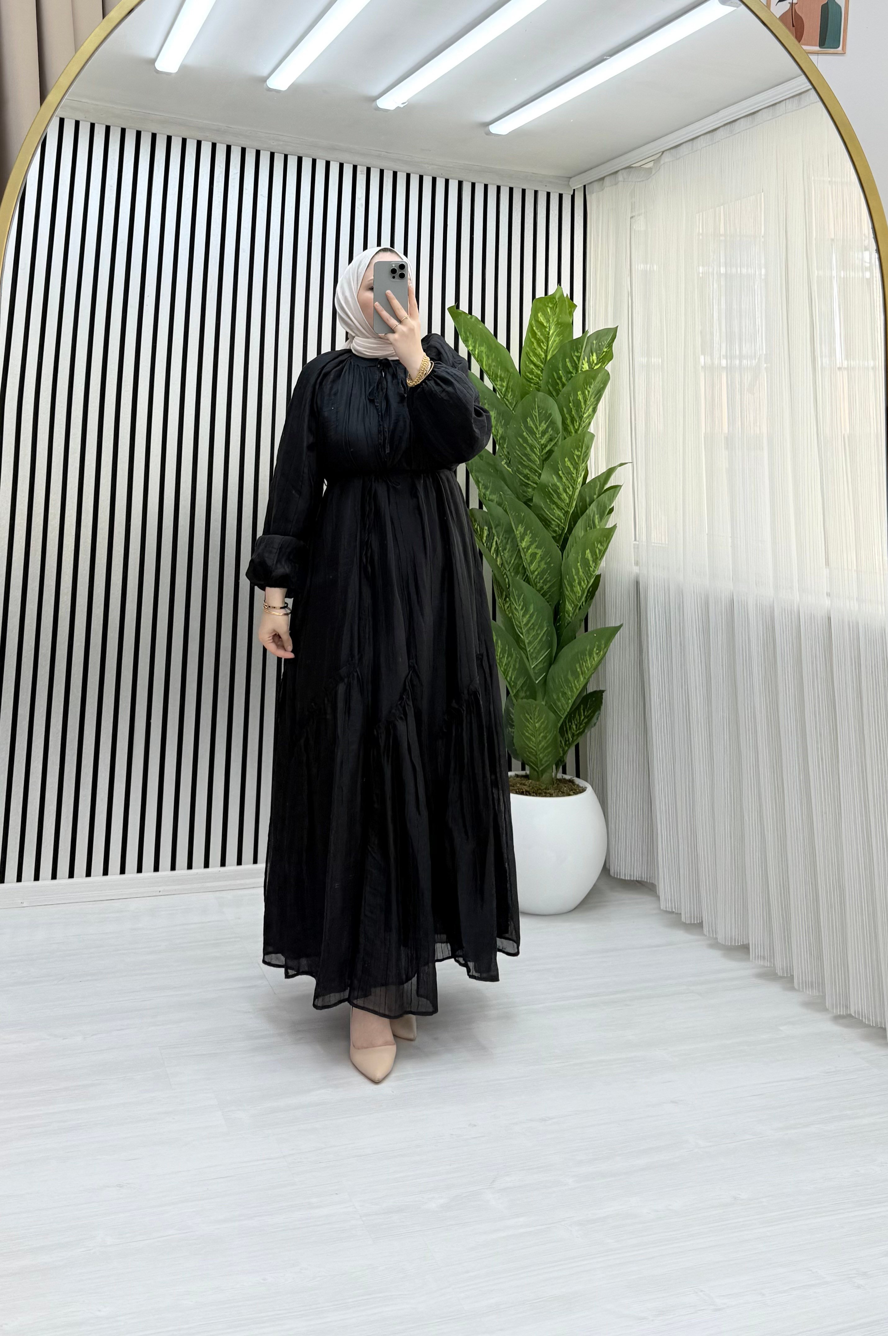 DORA ELBİSE SİYAH 0031 