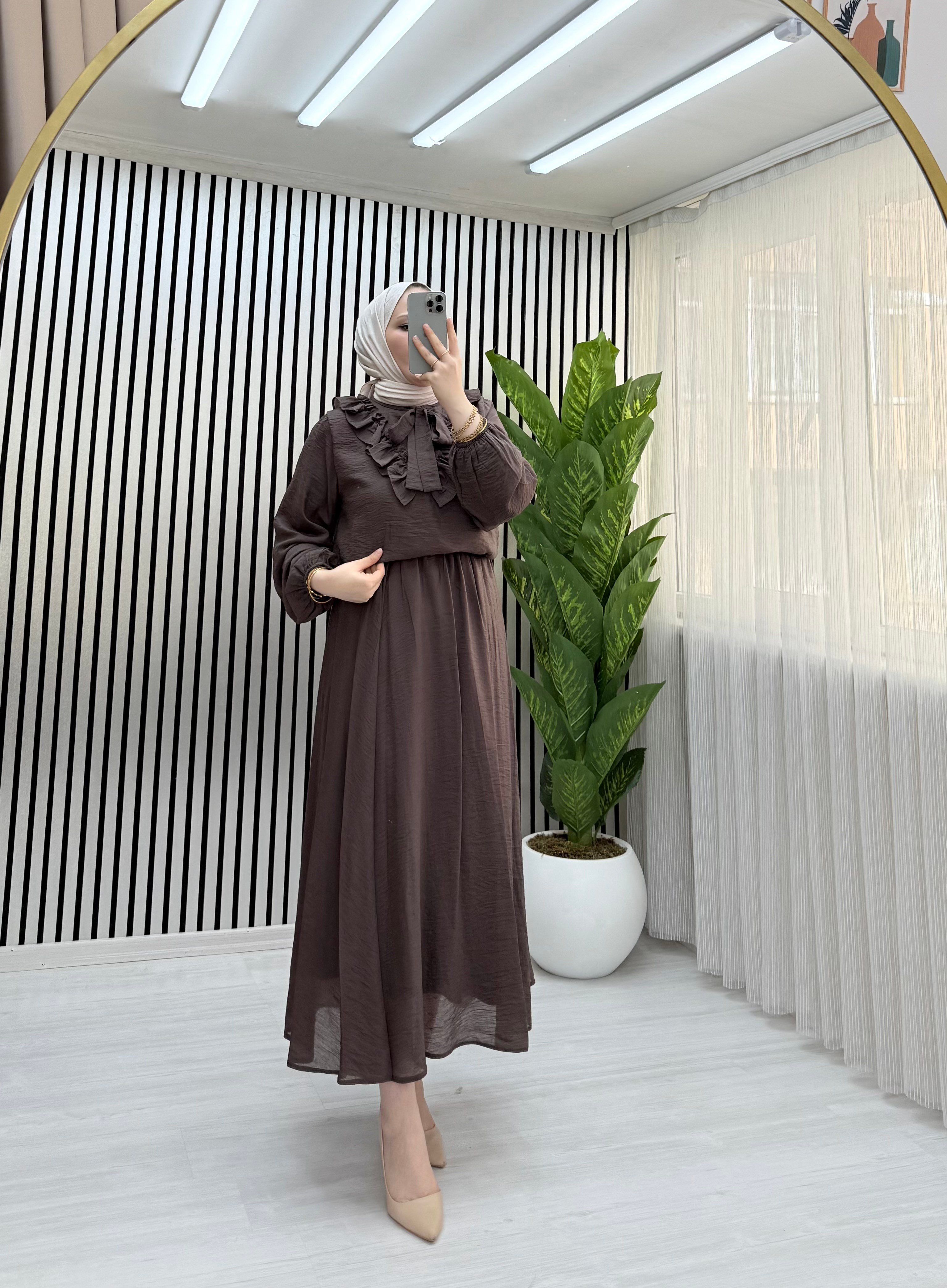BELLA ETEKLİ TAKIM KAHVE 0034 