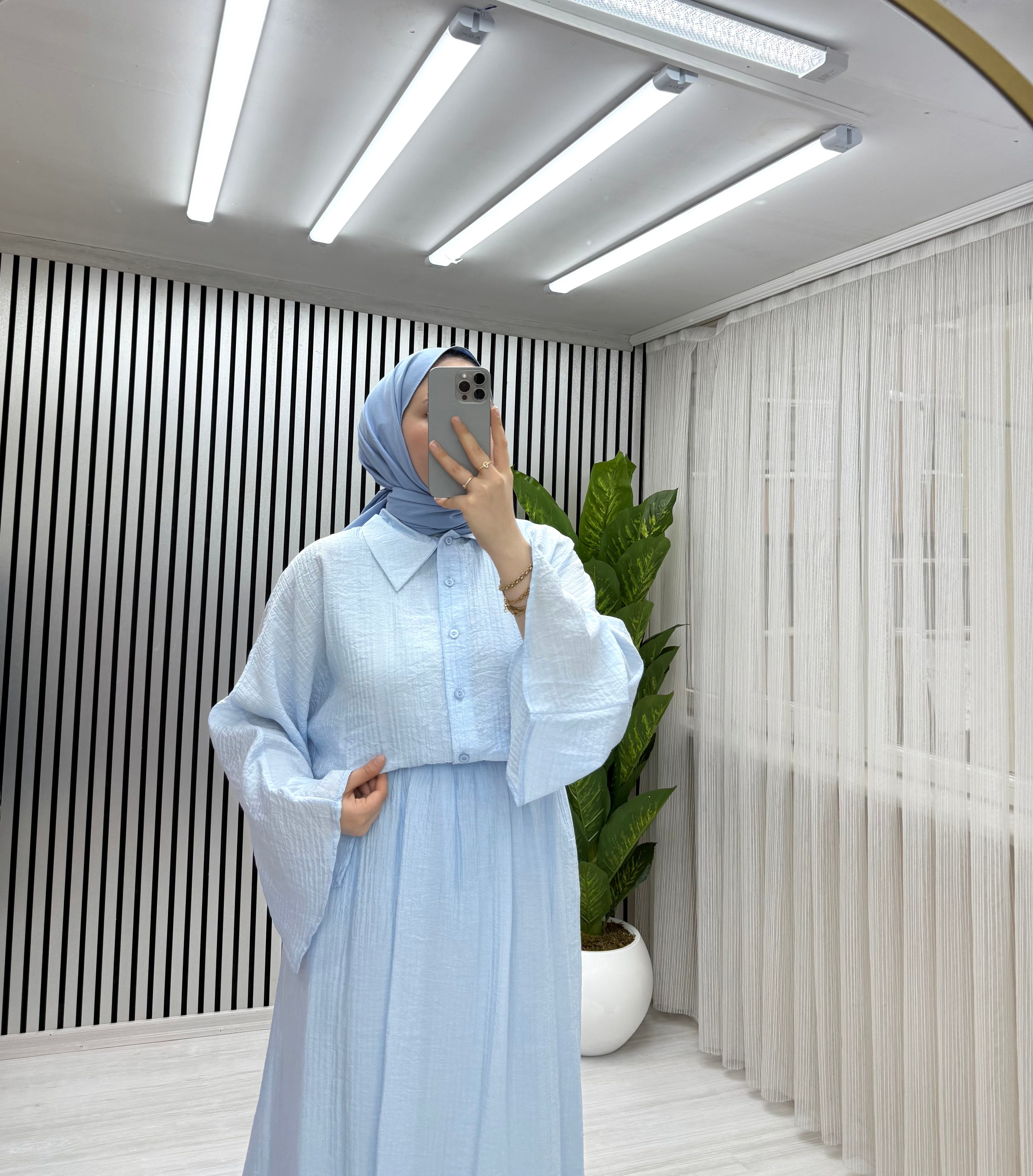 NORA ETEKLİ TAKIM MAVİ 0035 