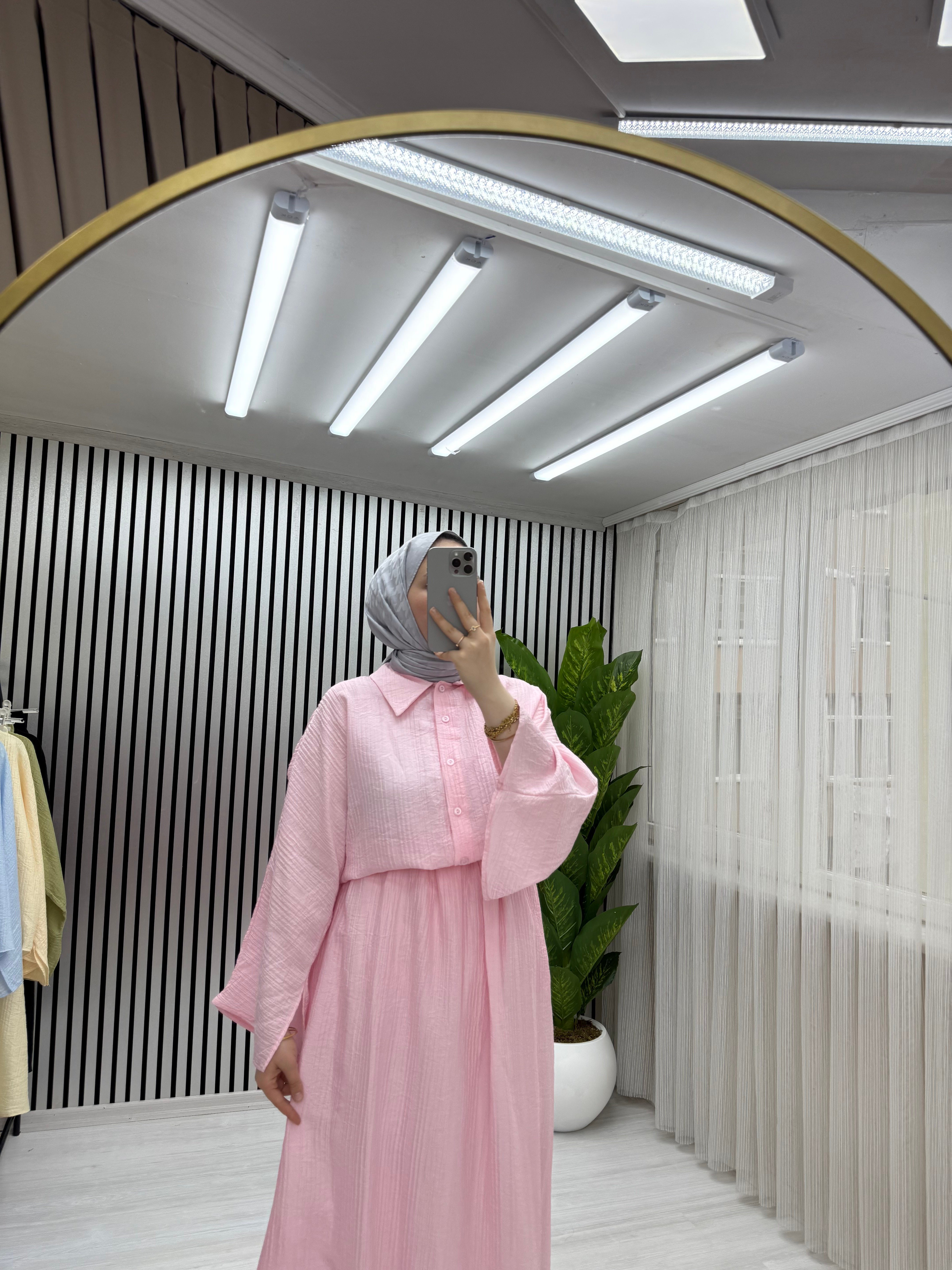 NORA ETEKLİ TAKIM PEMBE 0035 