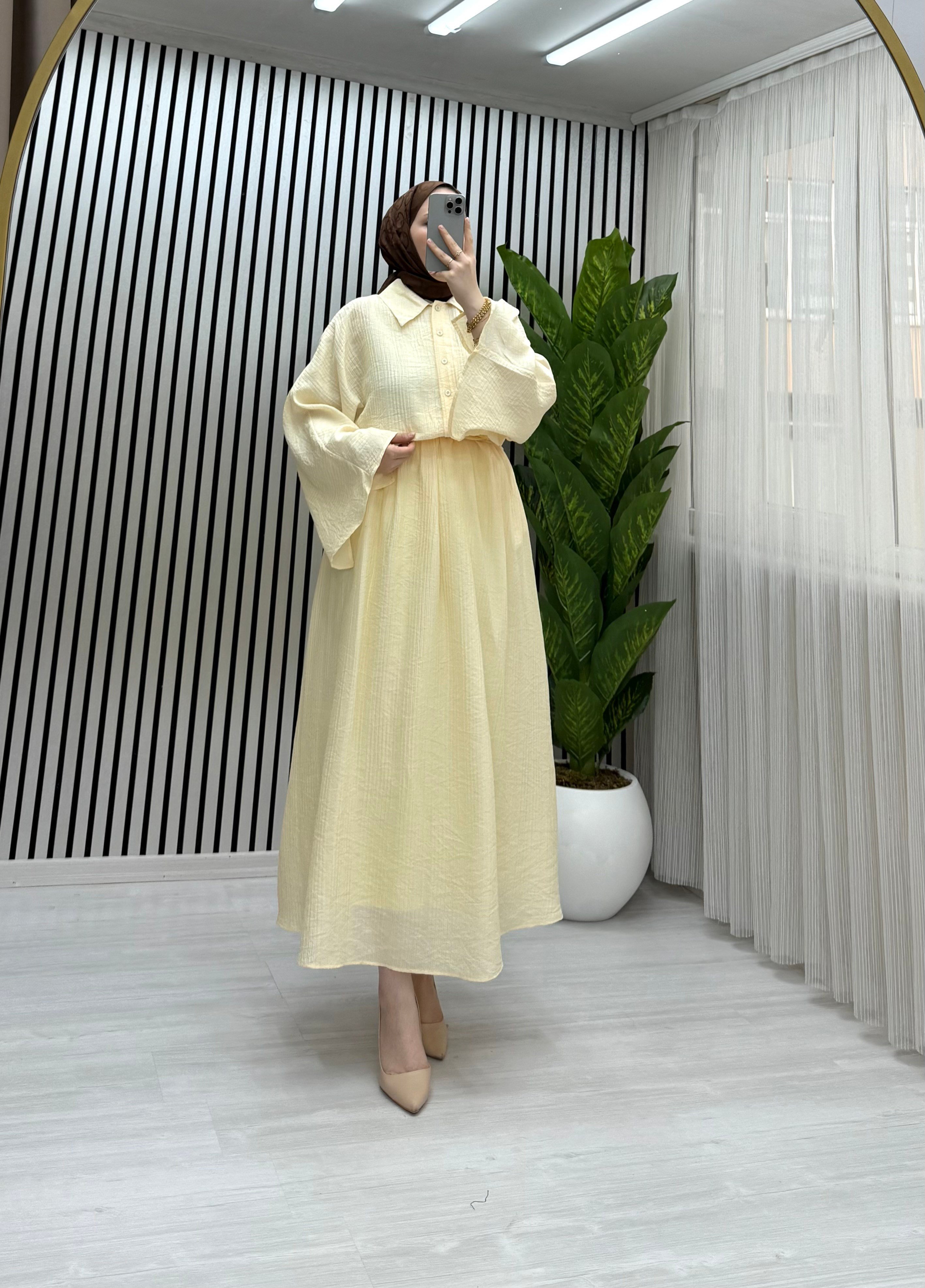 NORA ETEKLİ TAKIM SARI 0035 