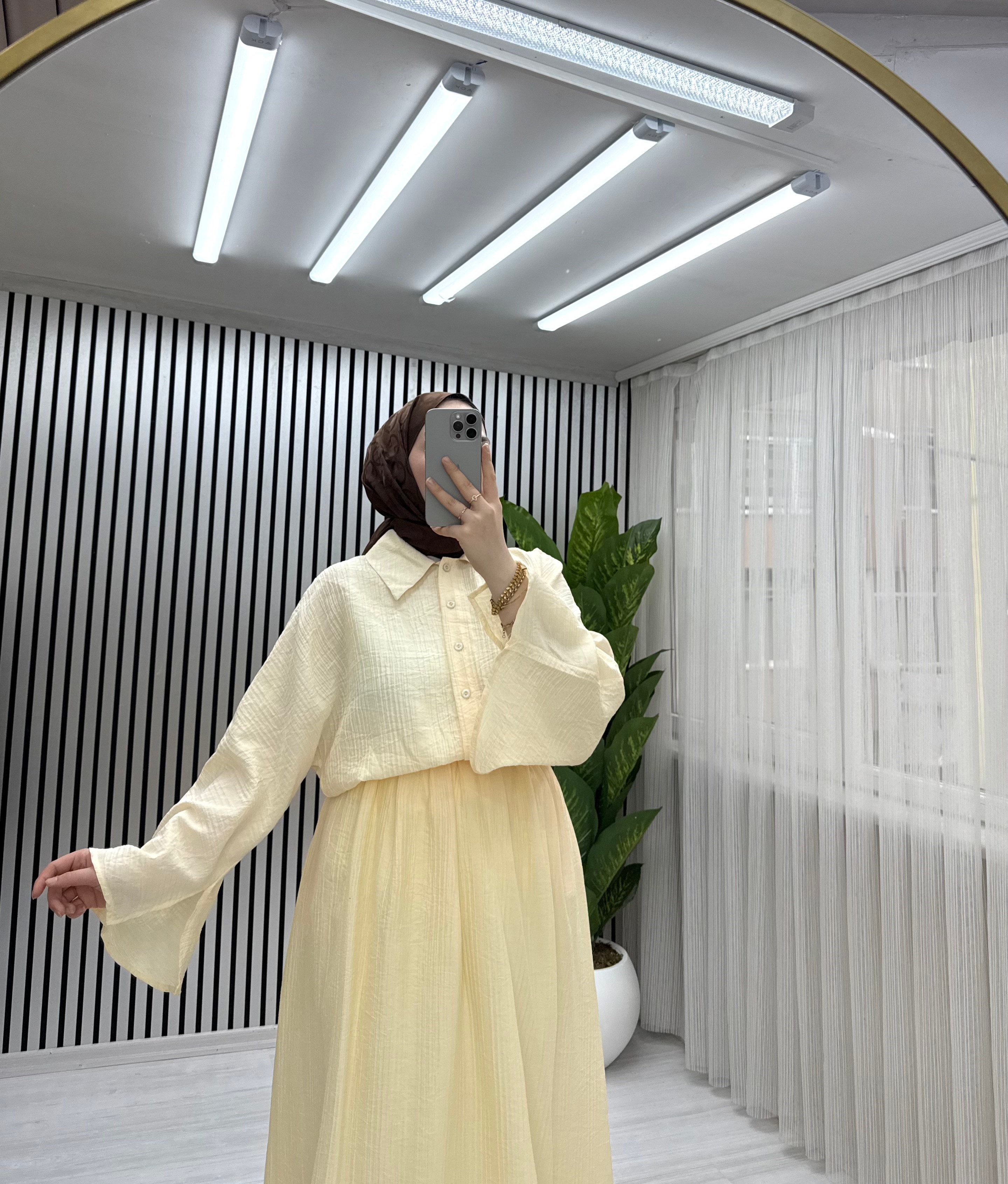 NORA ETEKLİ TAKIM SARI 0035 