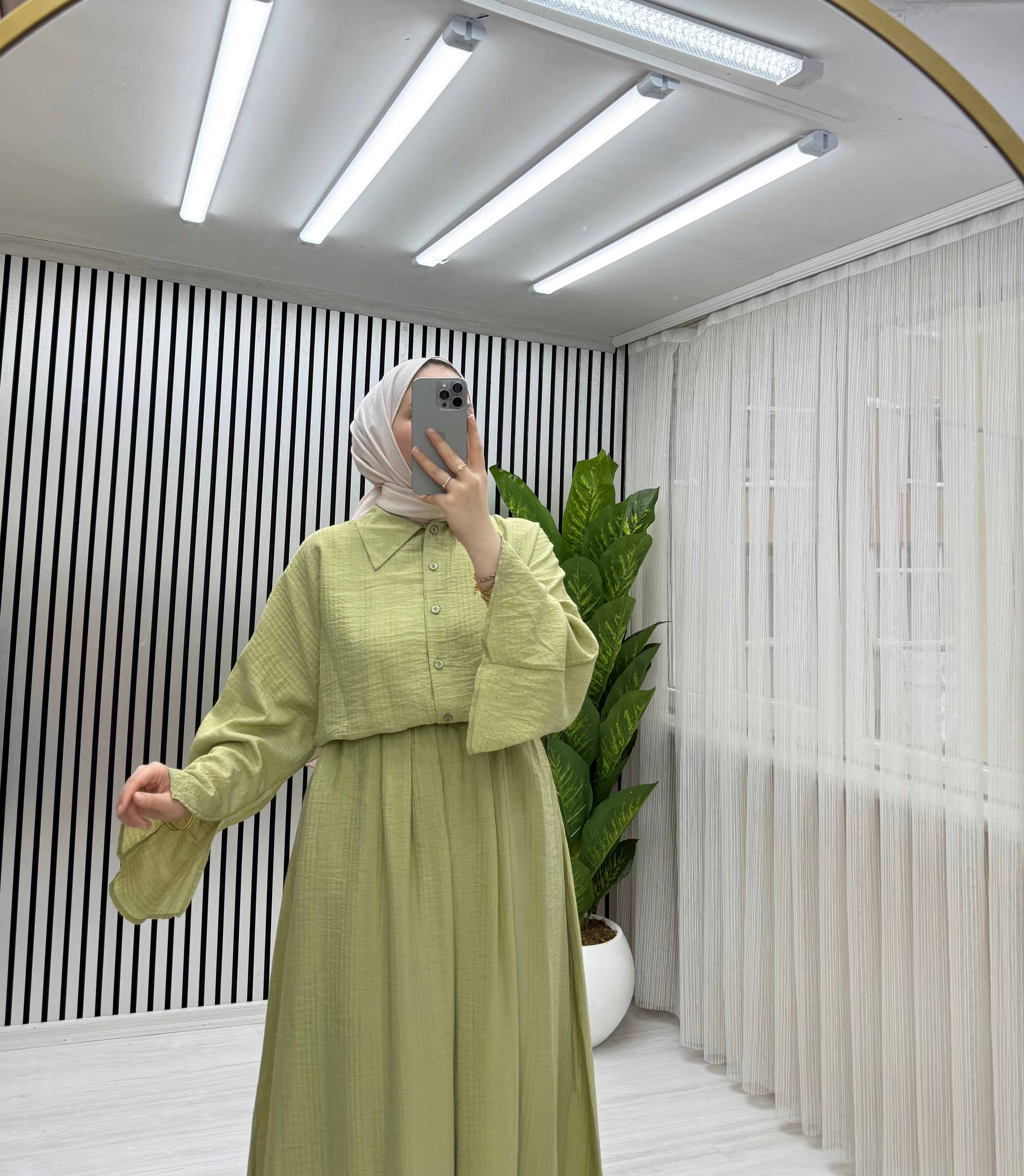 NORA ETEKLİ TAKIM YEŞİL 0035 