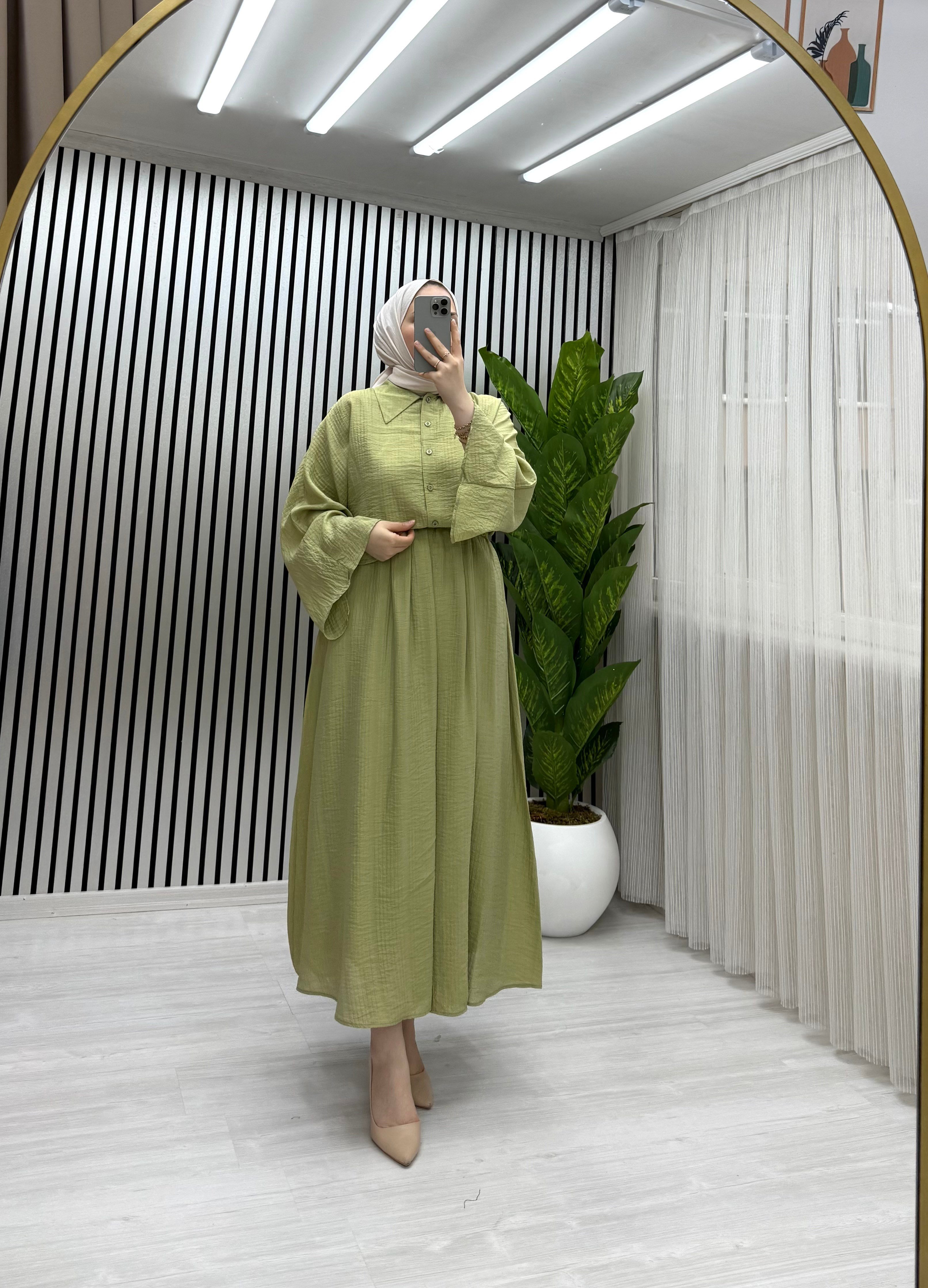 NORA ETEKLİ TAKIM YEŞİL 0035 