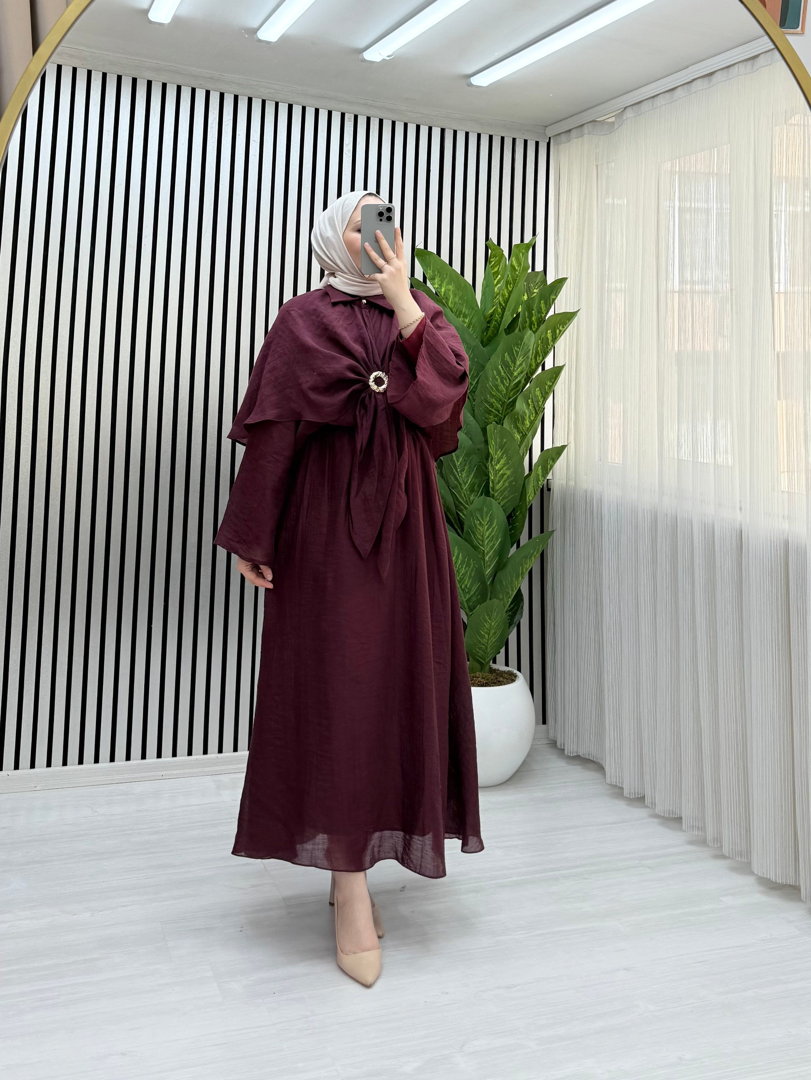 PELERİN ETEK TAKIM MÜRDÜM 0037 