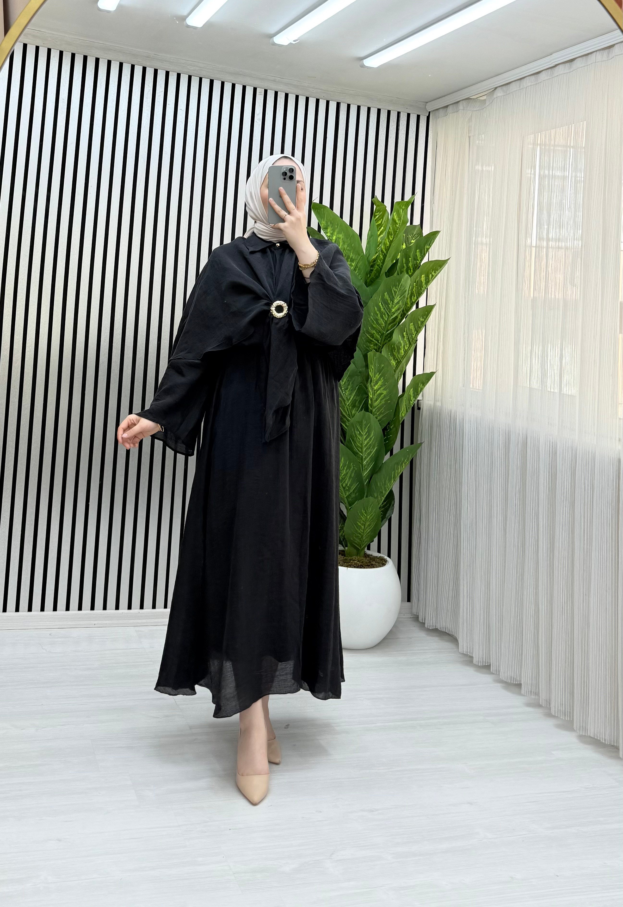 PELERİN ETEK TAKIM SİYAH 0037 