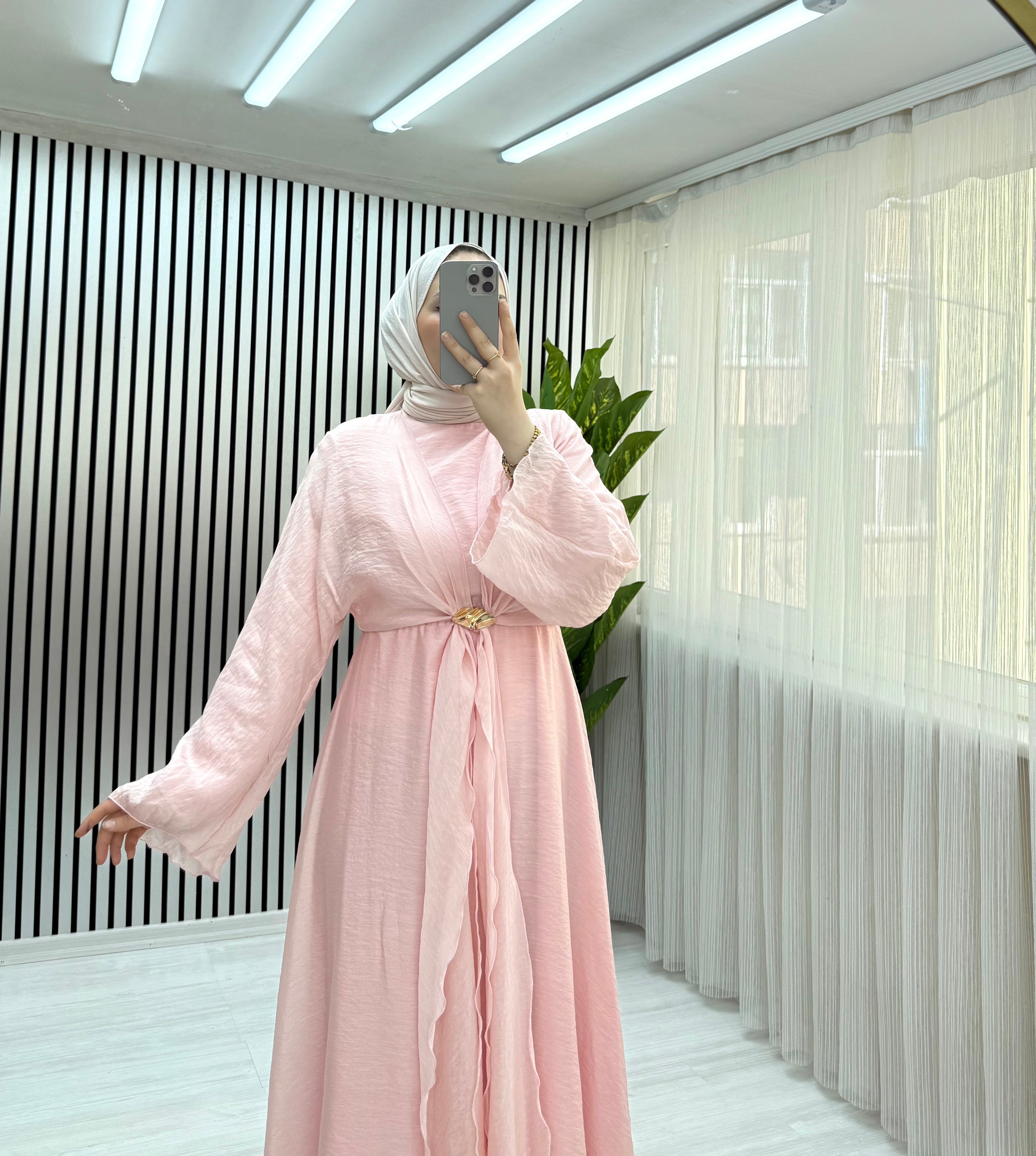 Simge Elbise Pembe 41 