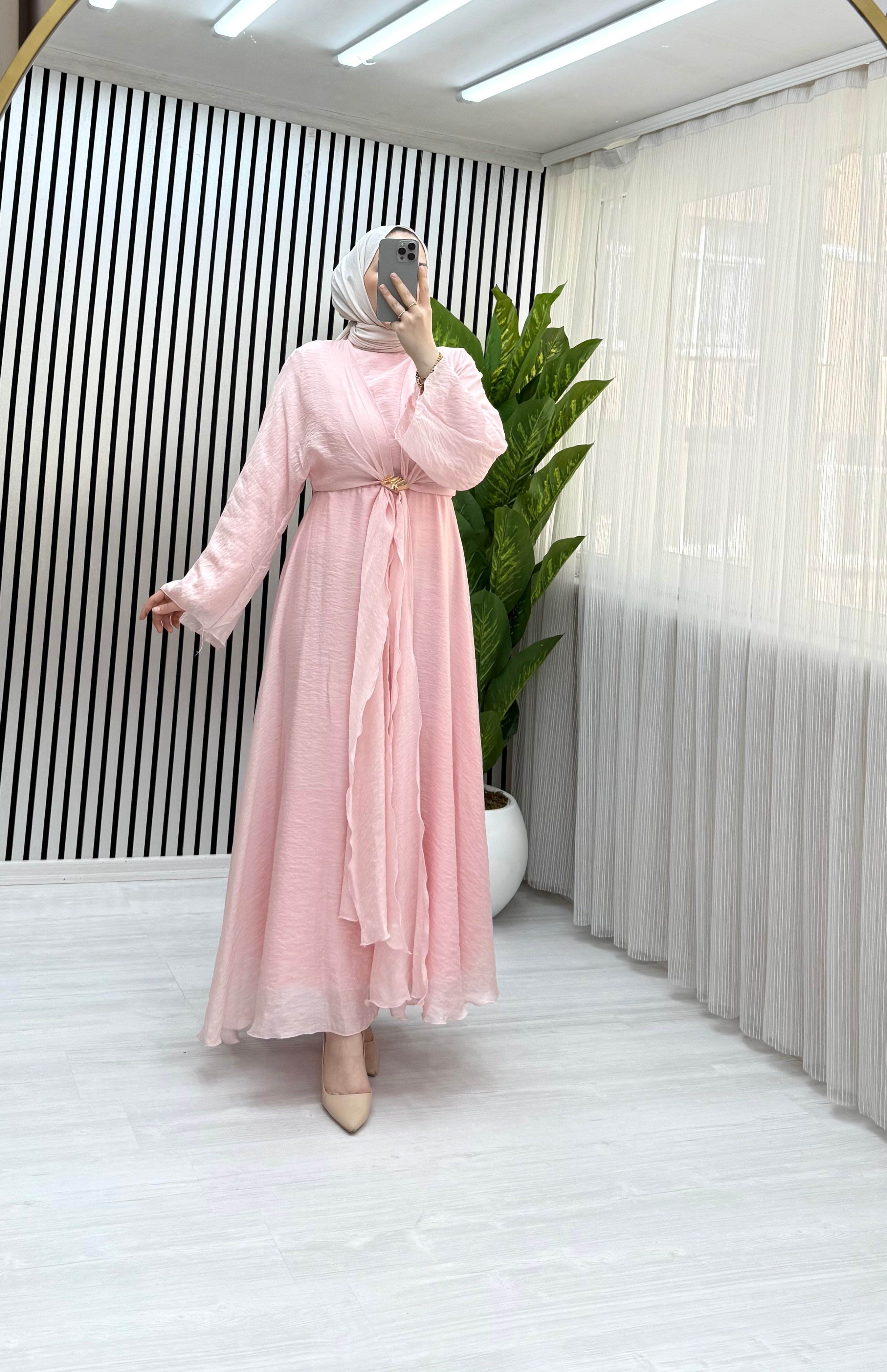 Simge Elbise Pembe 41 