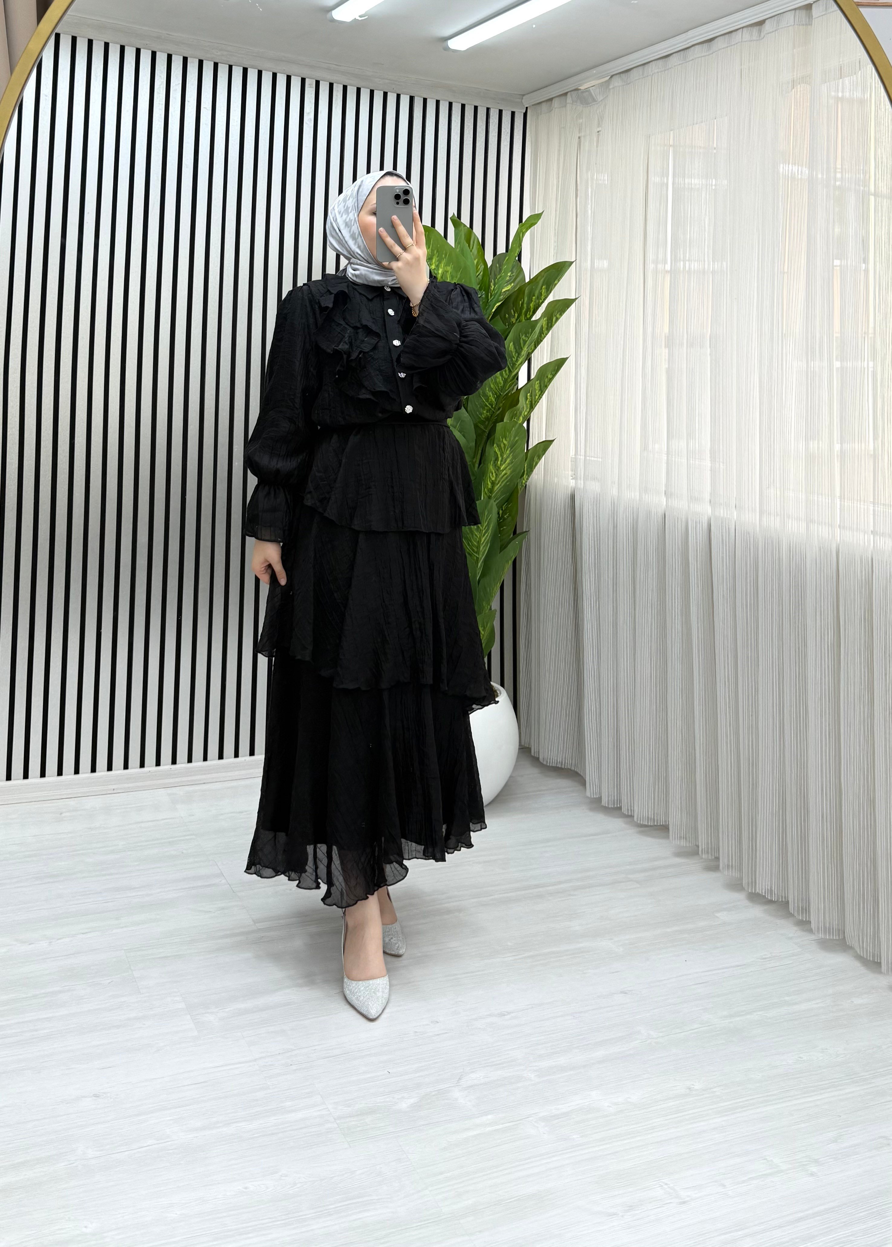 Elçin Takım Siyah 43 