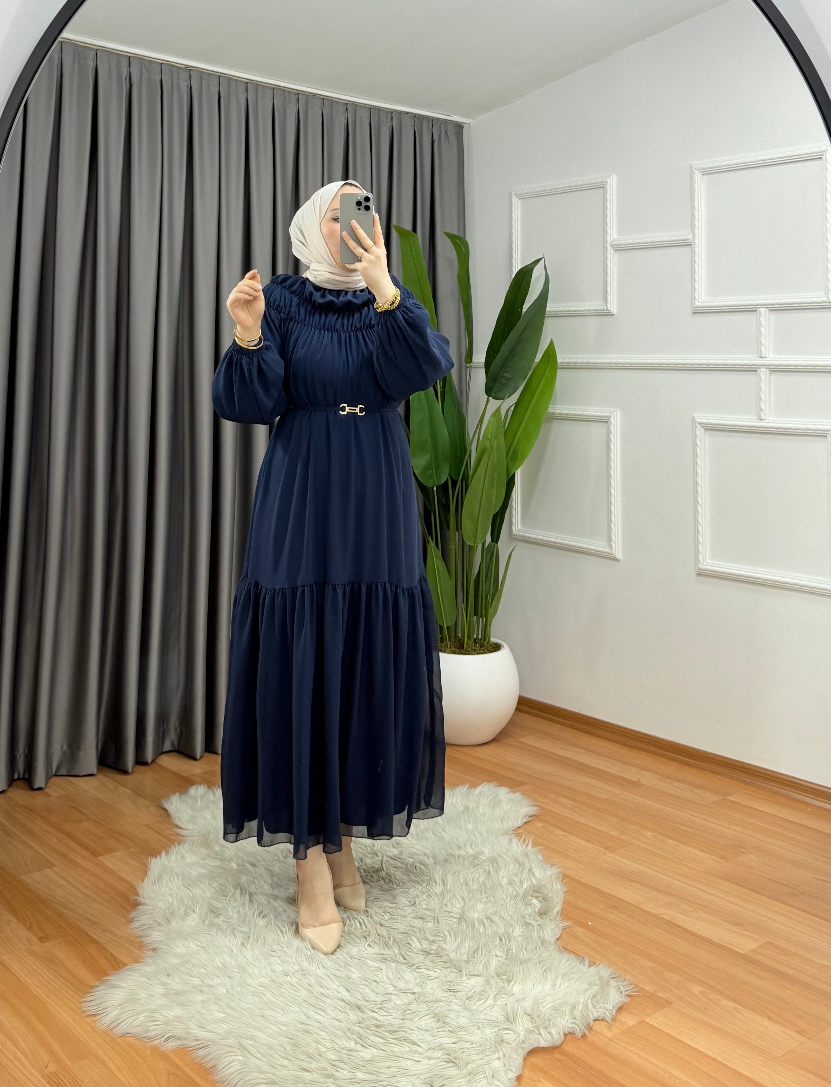 Çelebi Elbise Lacivert 46 