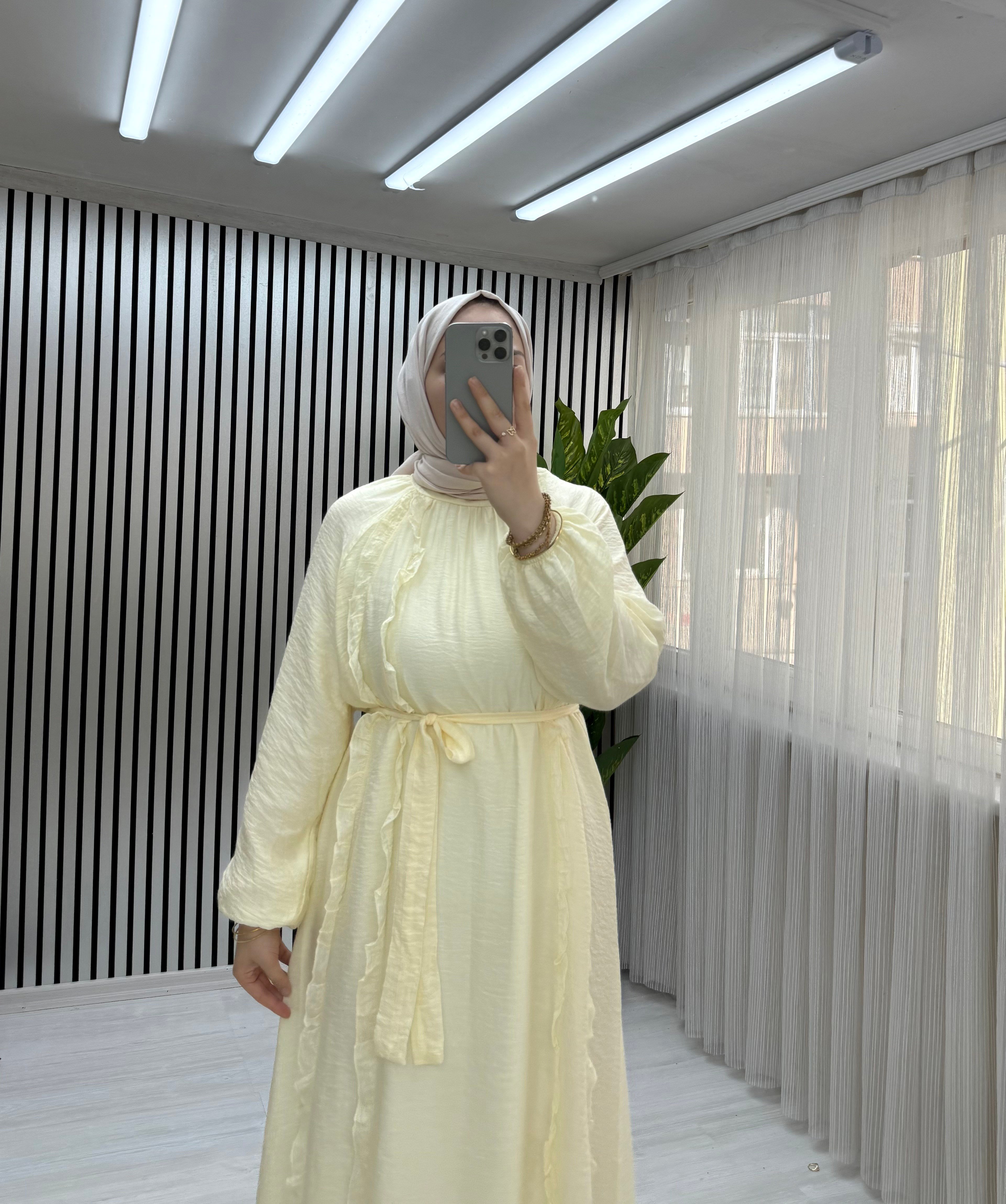 Güneş Elbise Sarı 49 