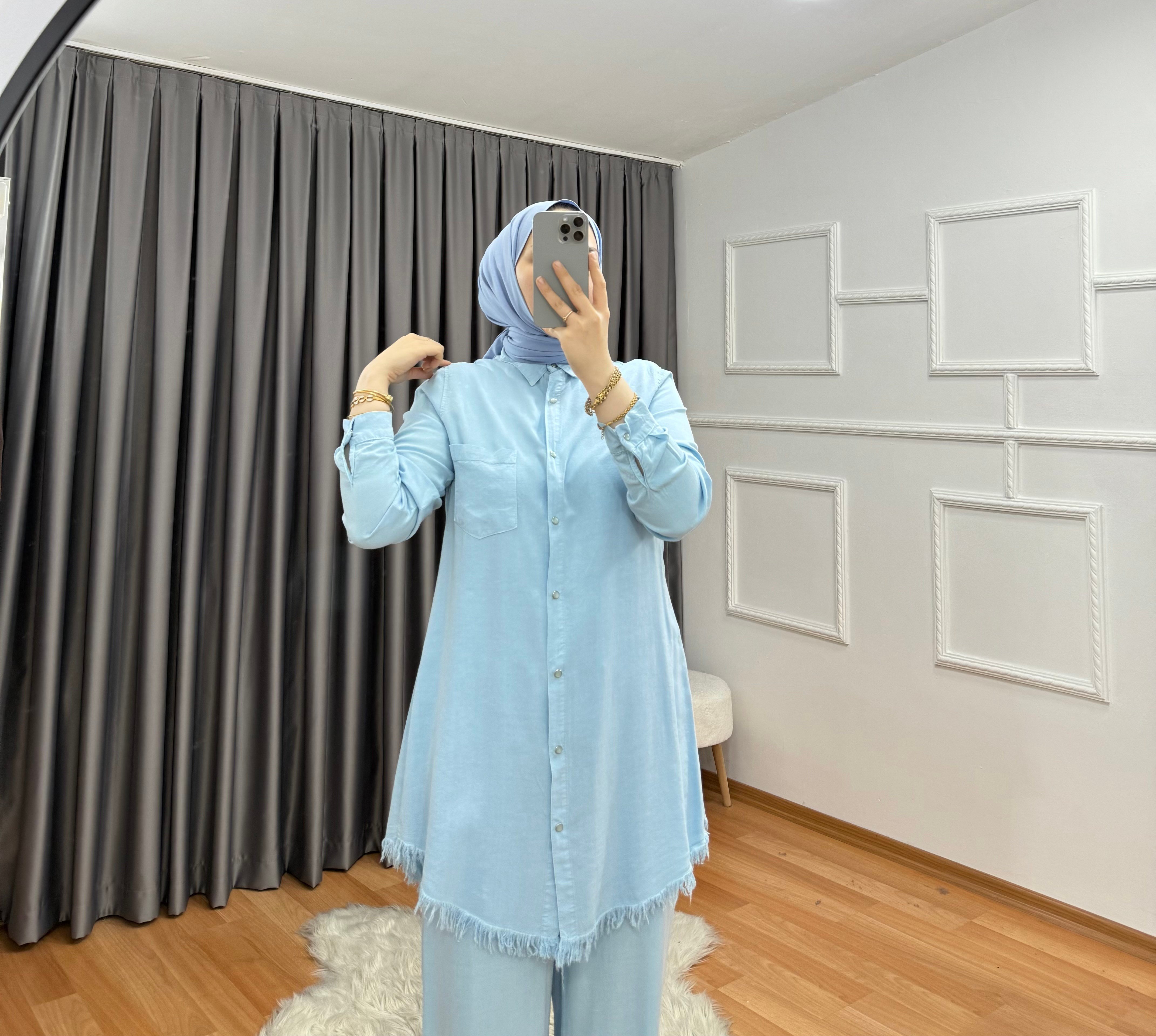 Püskül Takım Buz Mavisi 67 