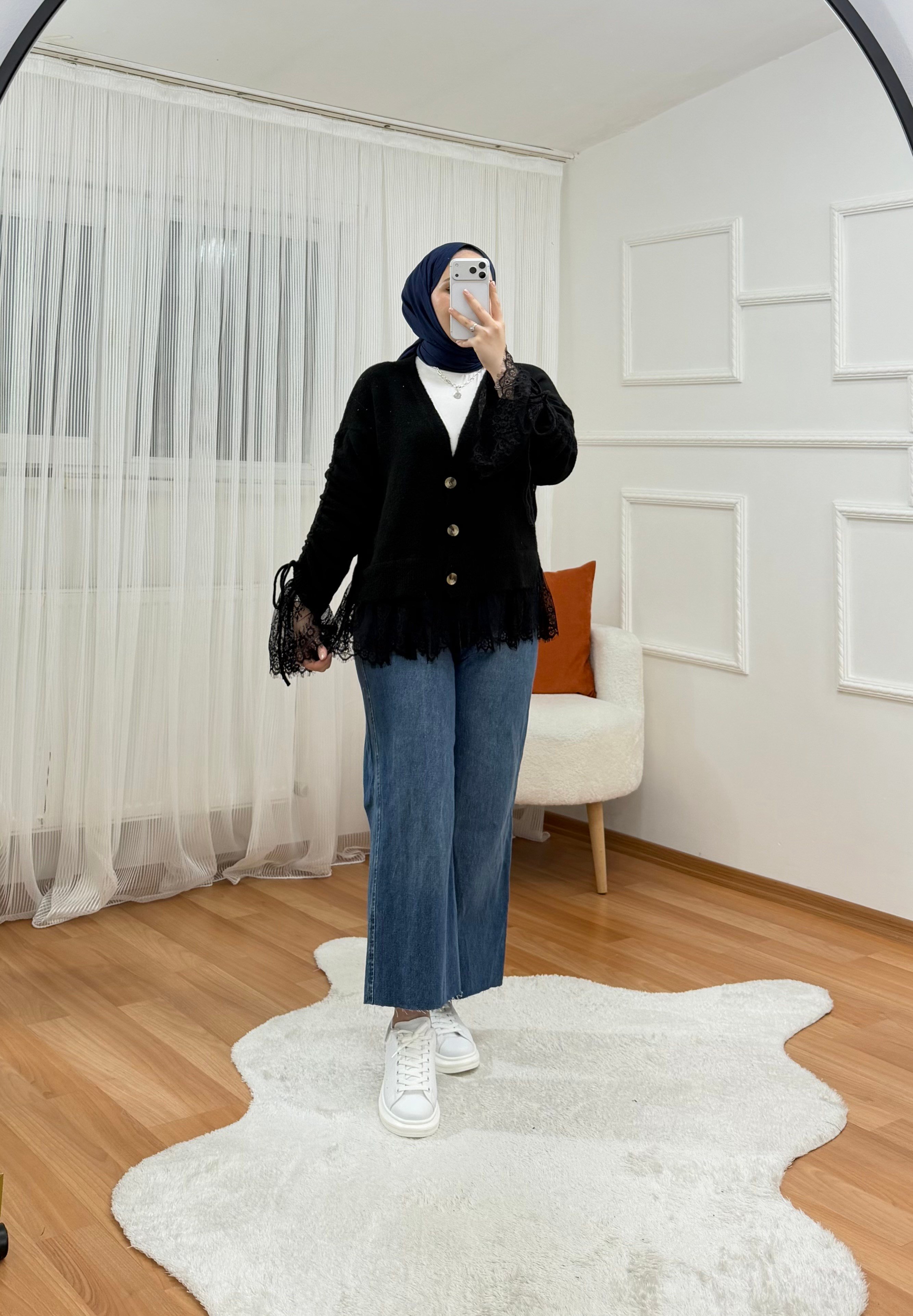 Eful Hırka Siyah 77 