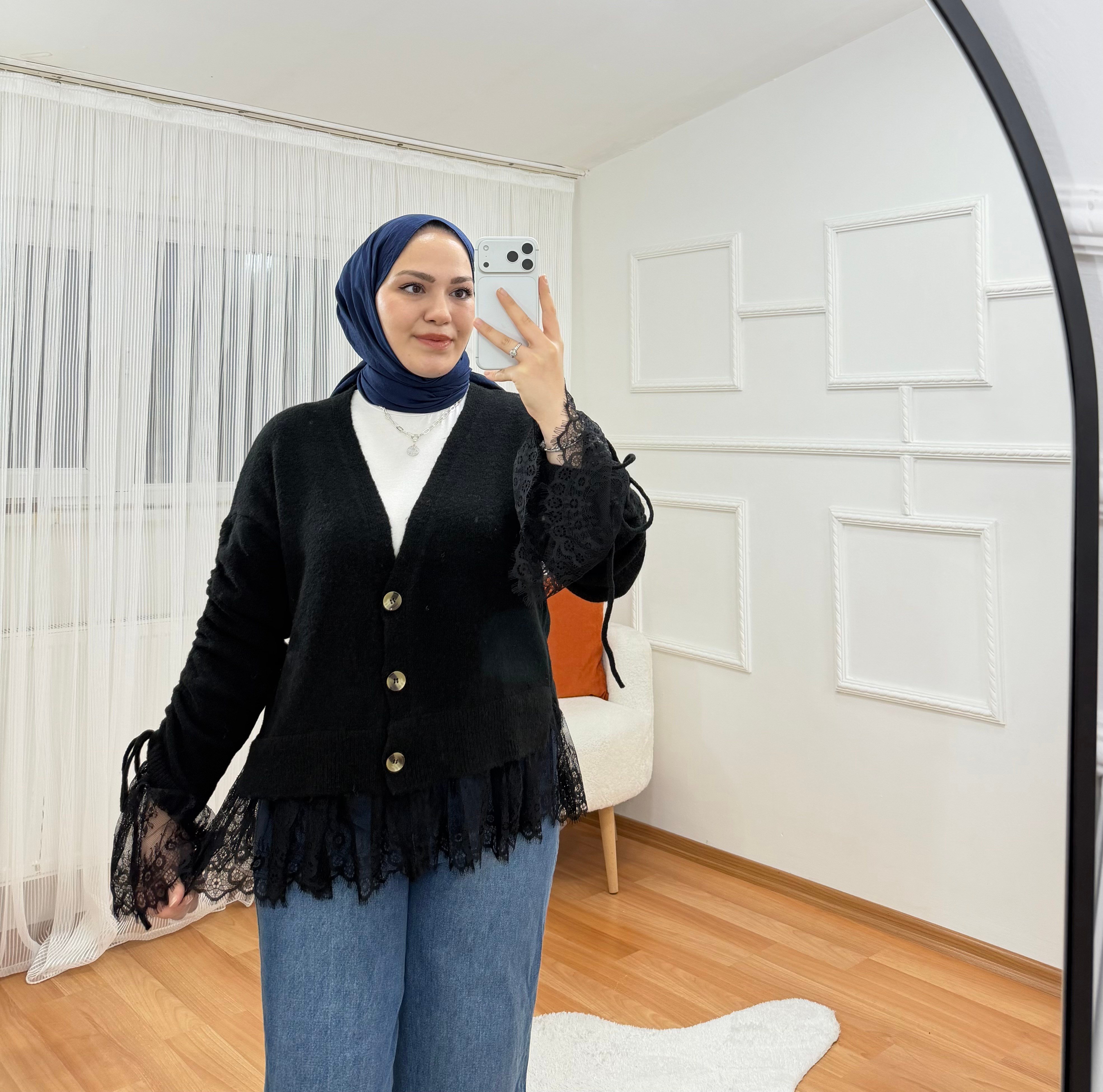 Eful Hırka Siyah 77 