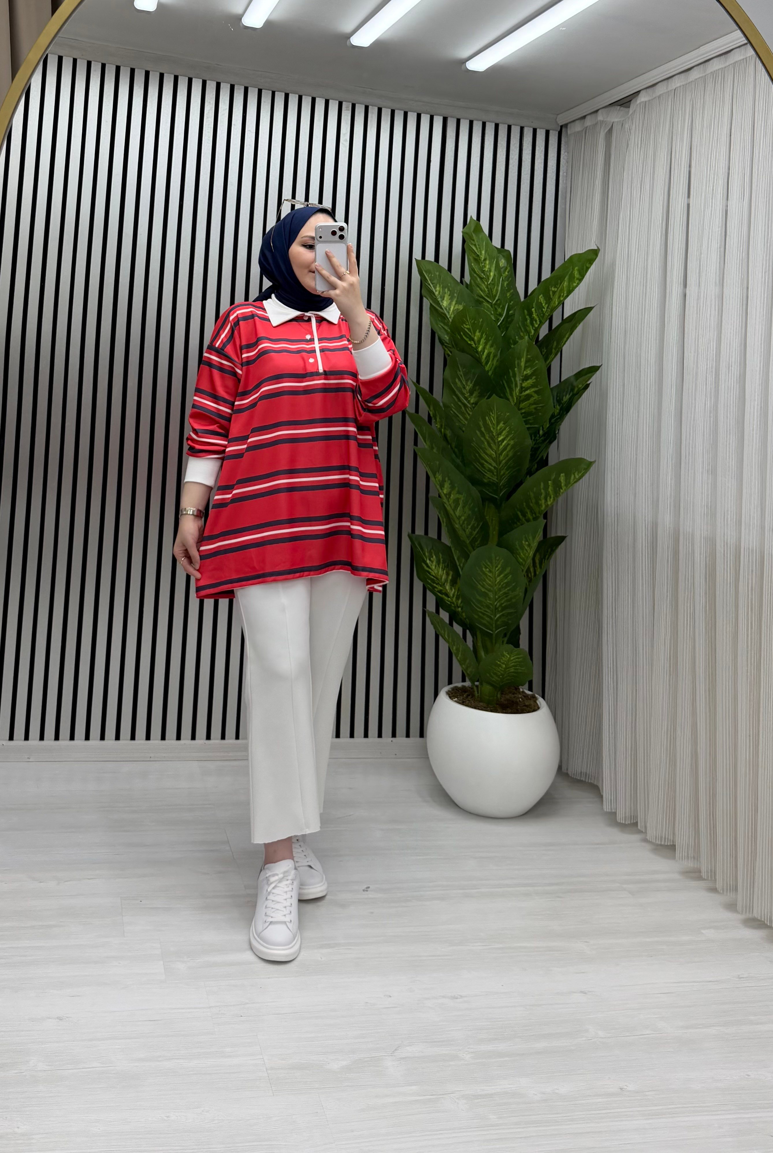 Yuna Sweat Kırmızı Pembe Geçişli 79 