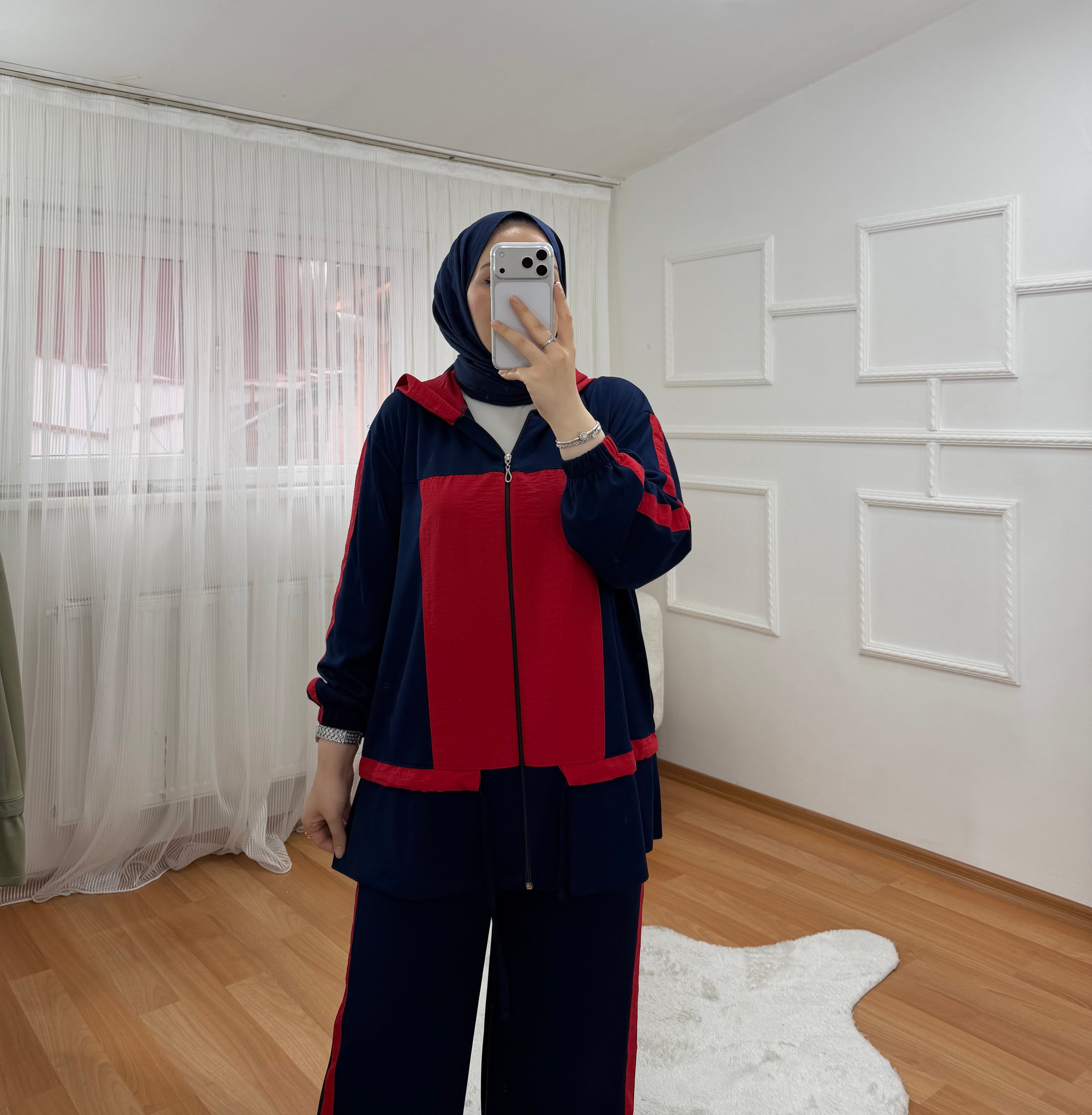 Rose Takım Lacivert Kırmızı 84 