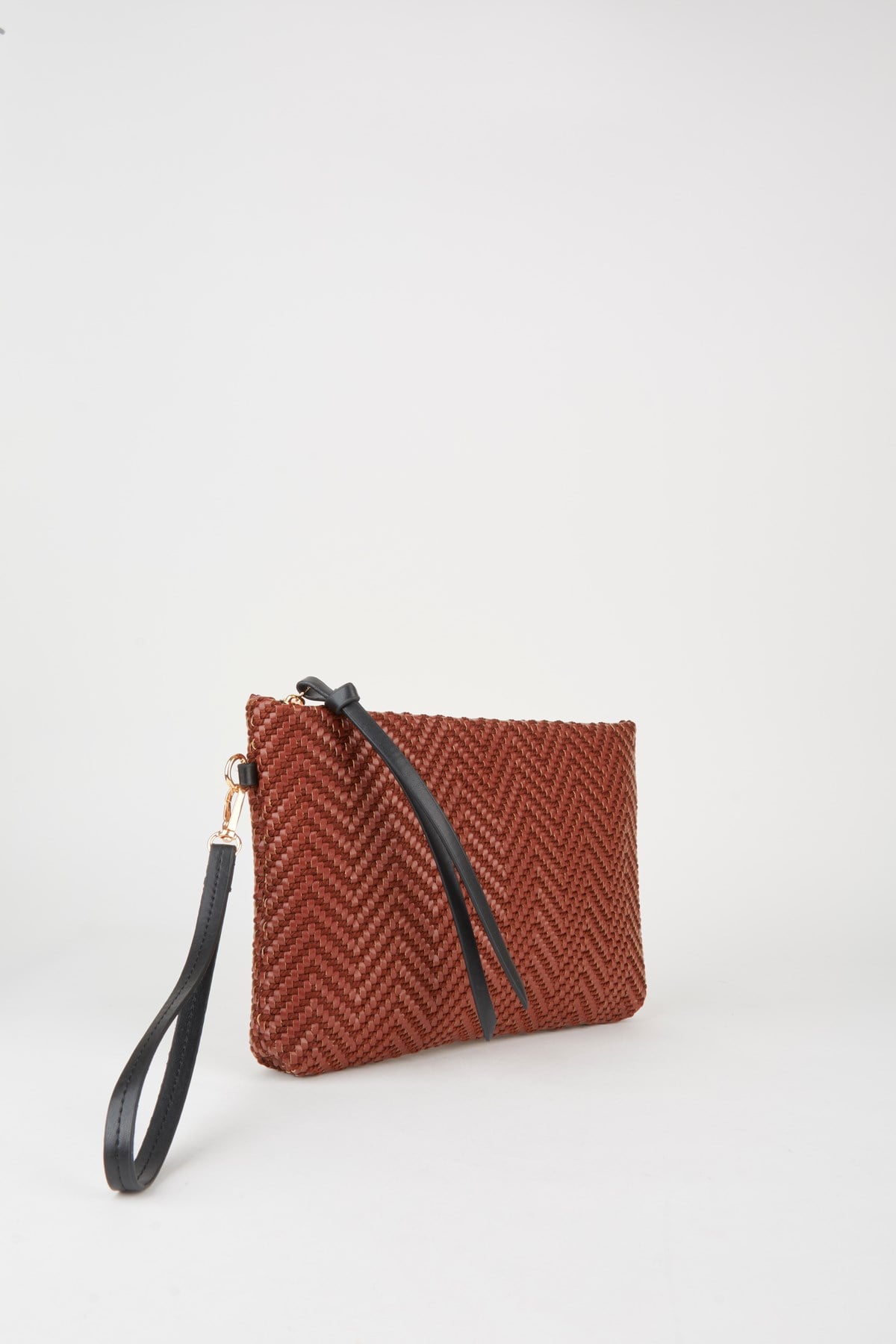 Kadın Bellis Balık Sırtı Açık Kahve Astarlı Bilek Askılı Portföy El Ve Clutch Çanta
