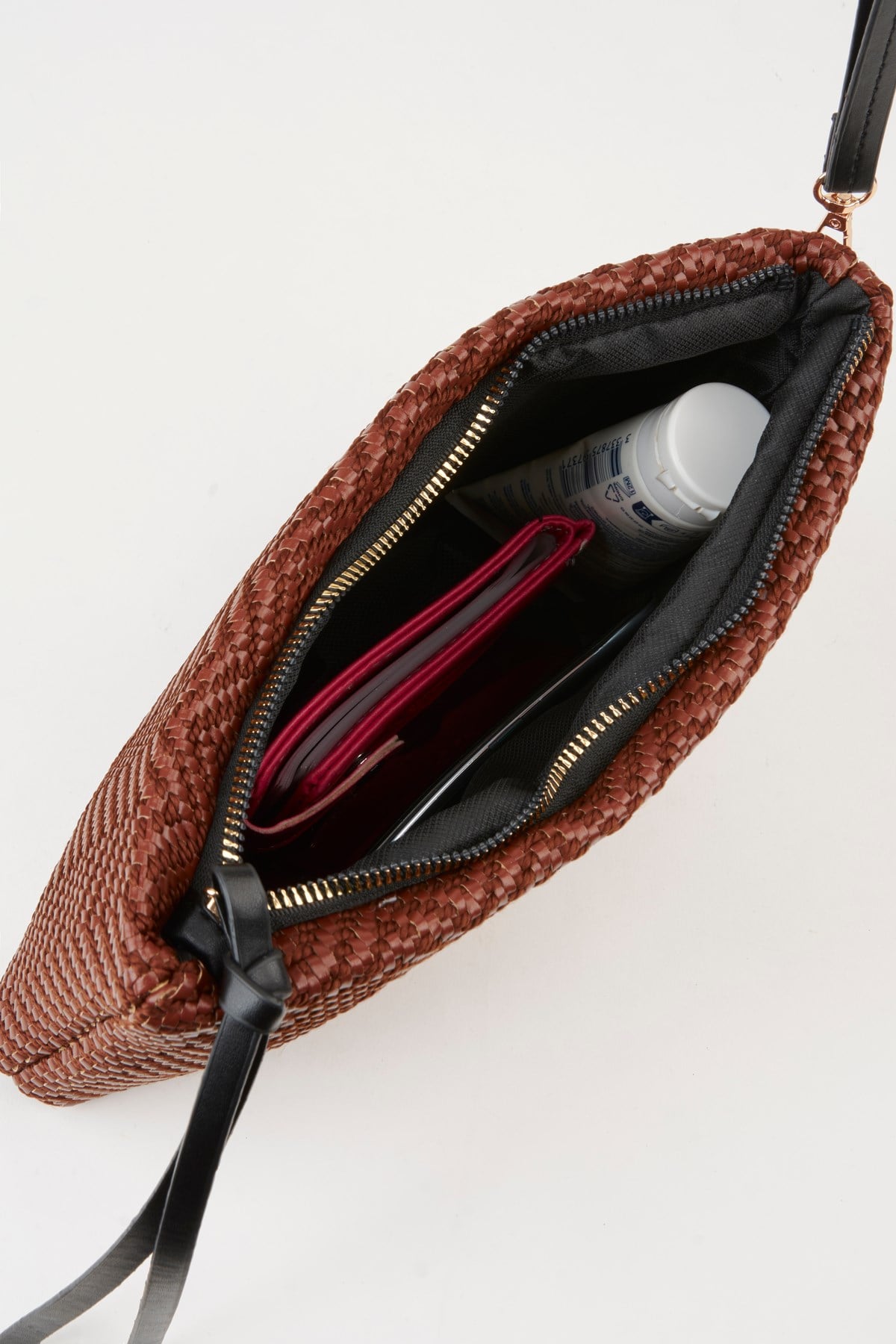 Kadın Bellis Balık Sırtı Açık Kahve Astarlı Bilek Askılı Portföy El Ve Clutch Çanta