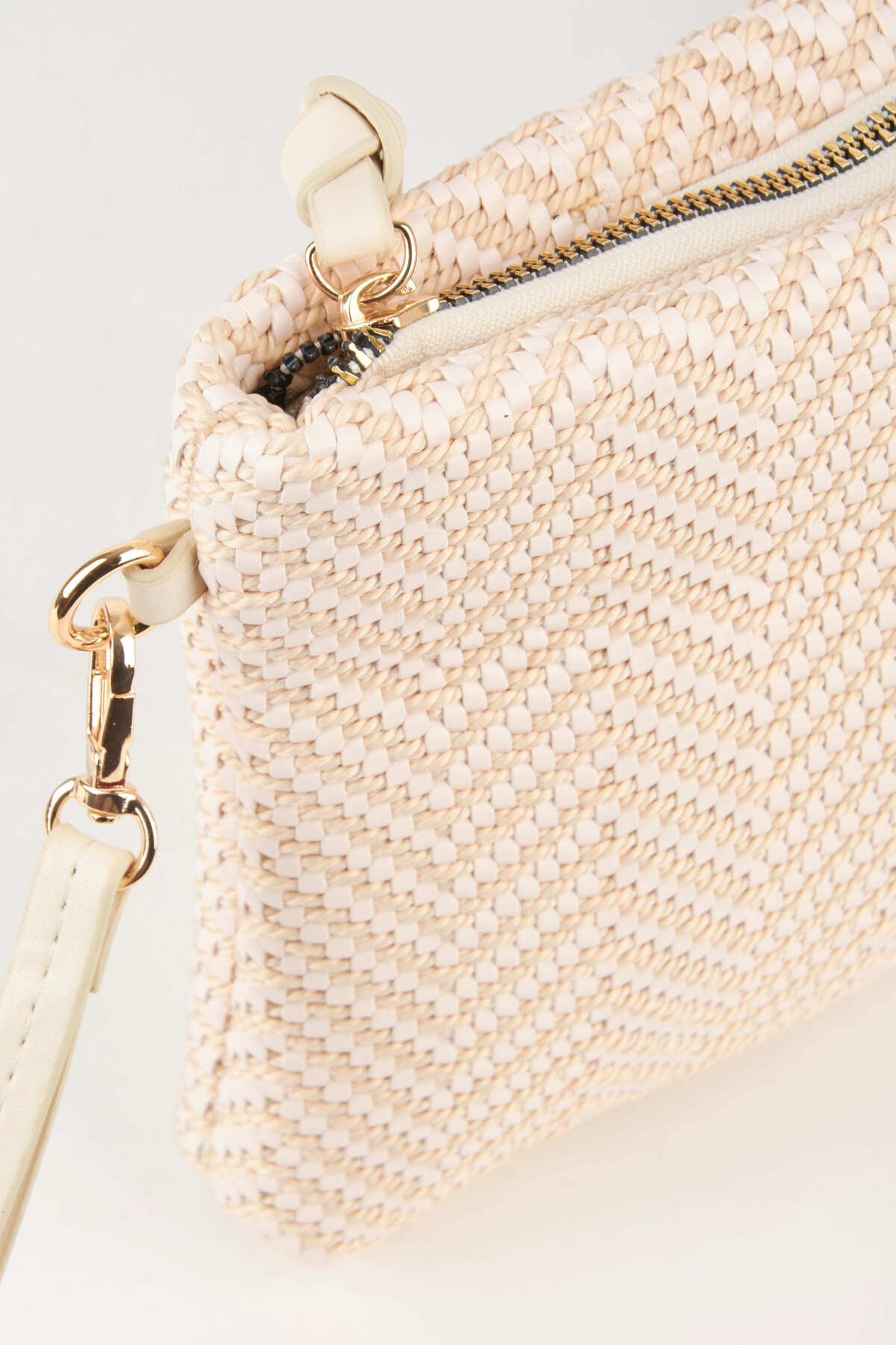 Kadın Bellis Balık Sırtı Krem Astarlı Bilek Askılı Portföy El Ve Clutch Çanta