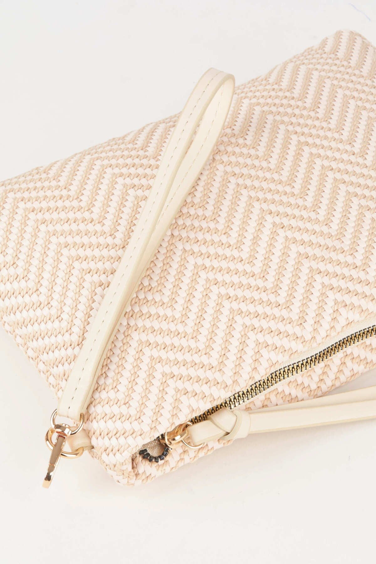 Kadın Bellis Balık Sırtı Krem Astarlı Bilek Askılı Portföy El Ve Clutch Çanta
