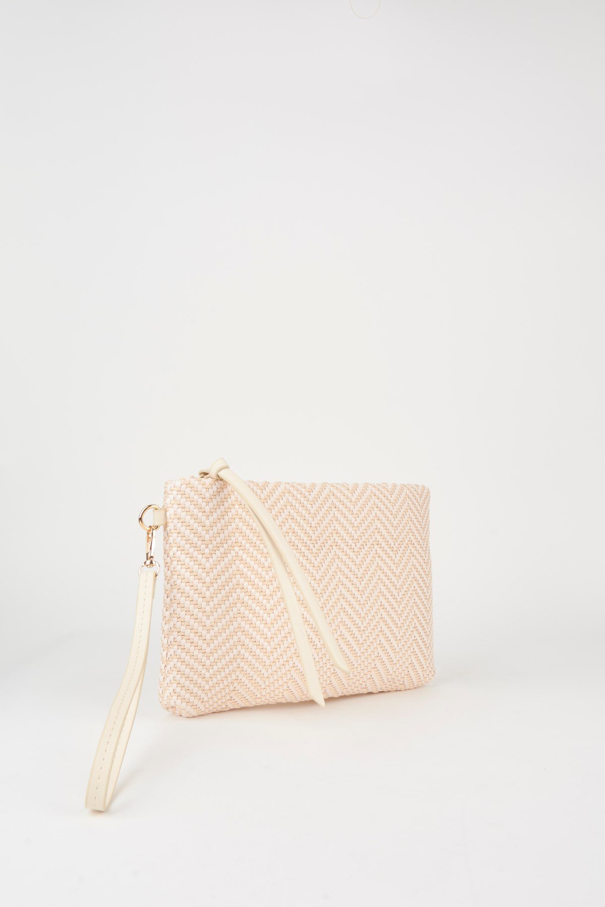 Kadın Bellis Balık Sırtı Krem Astarlı Bilek Askılı Portföy El Ve Clutch Çanta