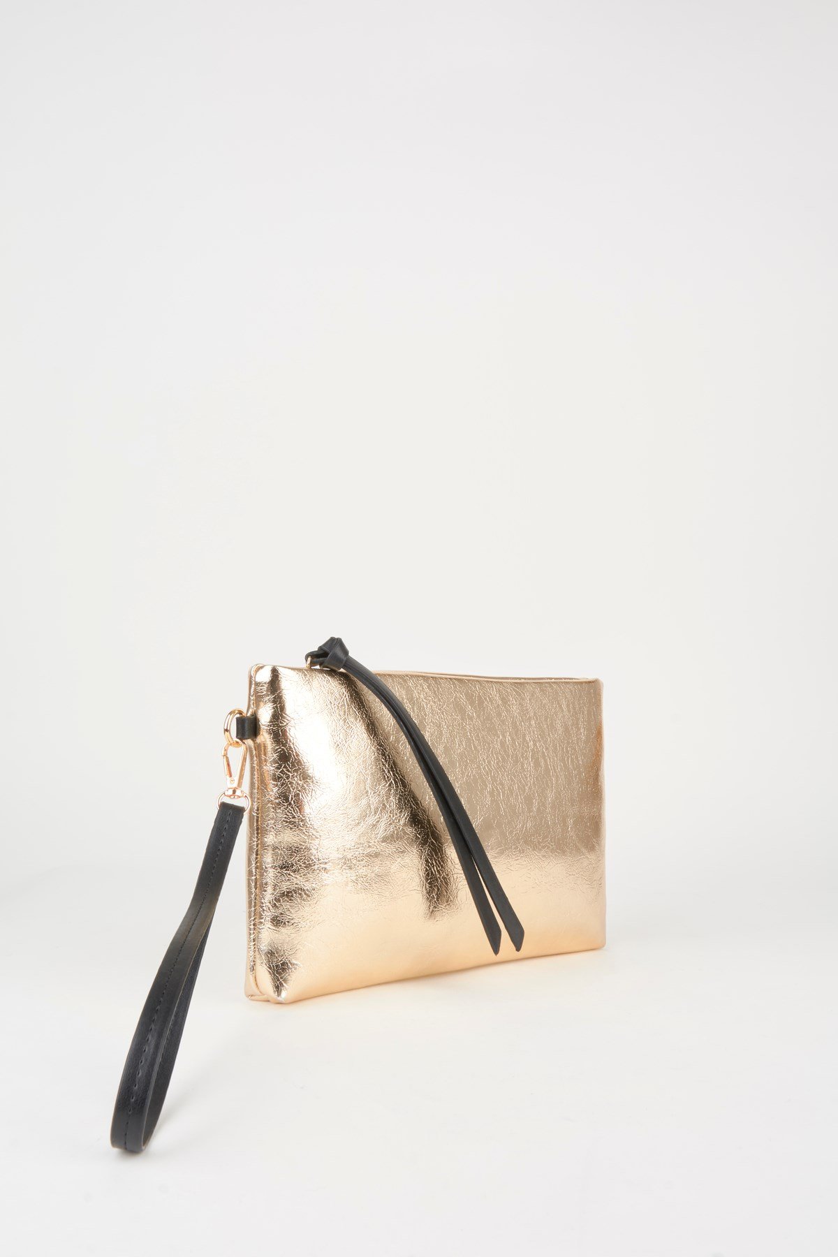 Kadın Bellis Gold Astarlı Suni Deri Bilek Askılı Portföy El Ve Clutch Çanta