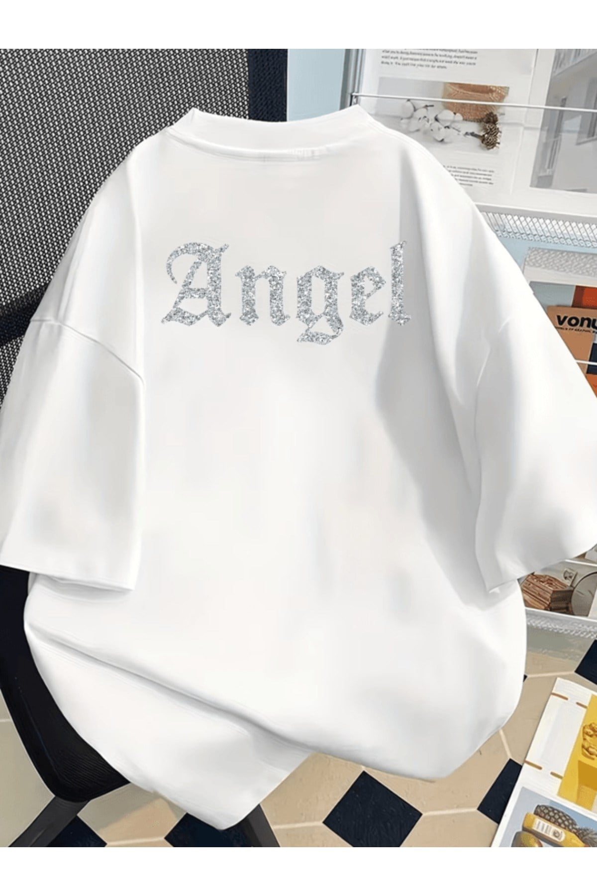 Angel Sırt Baskılı Premium Oversize T-shirt