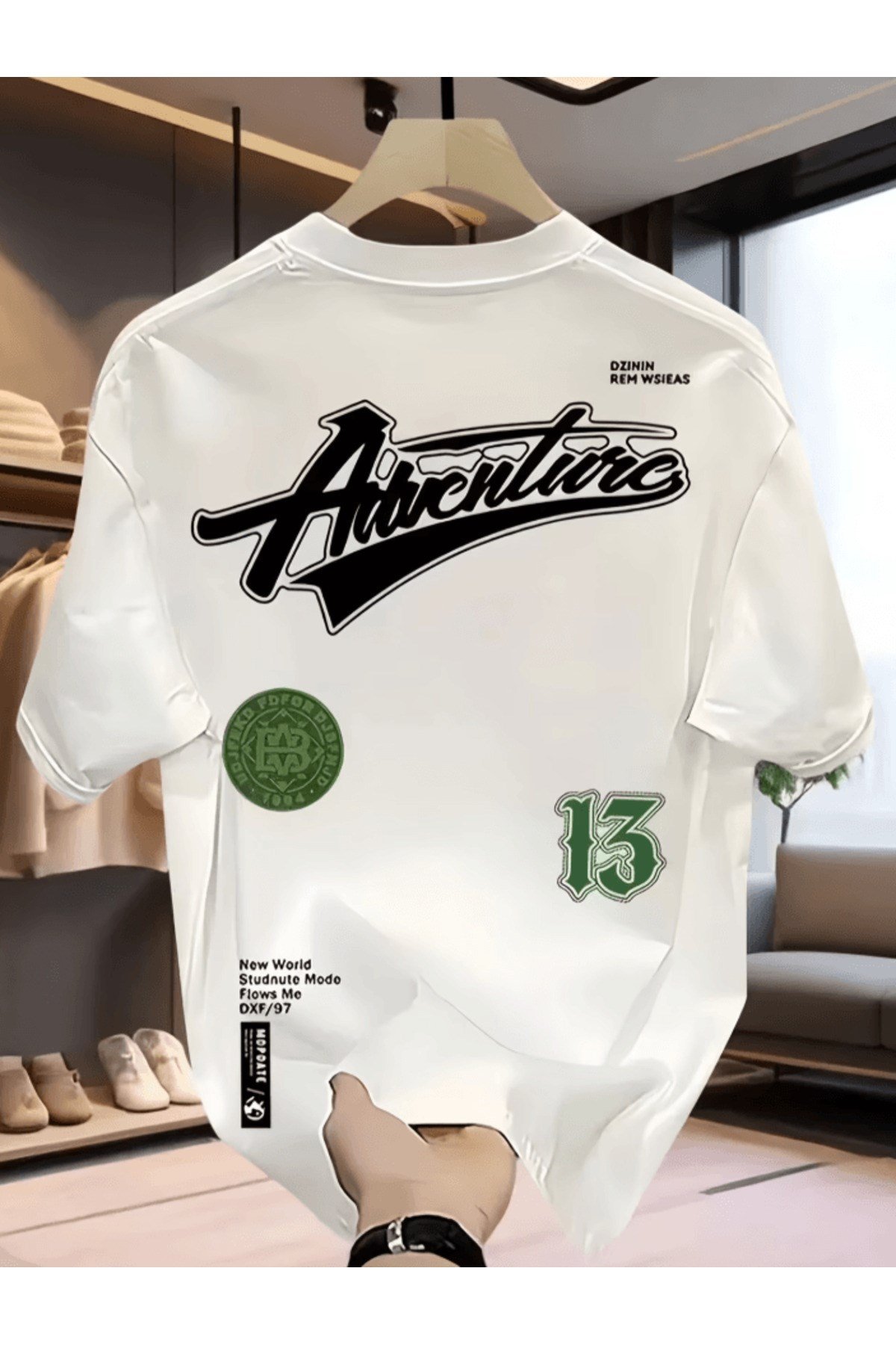 Bay Adventure Baskılı Premium Oversize T-shirt