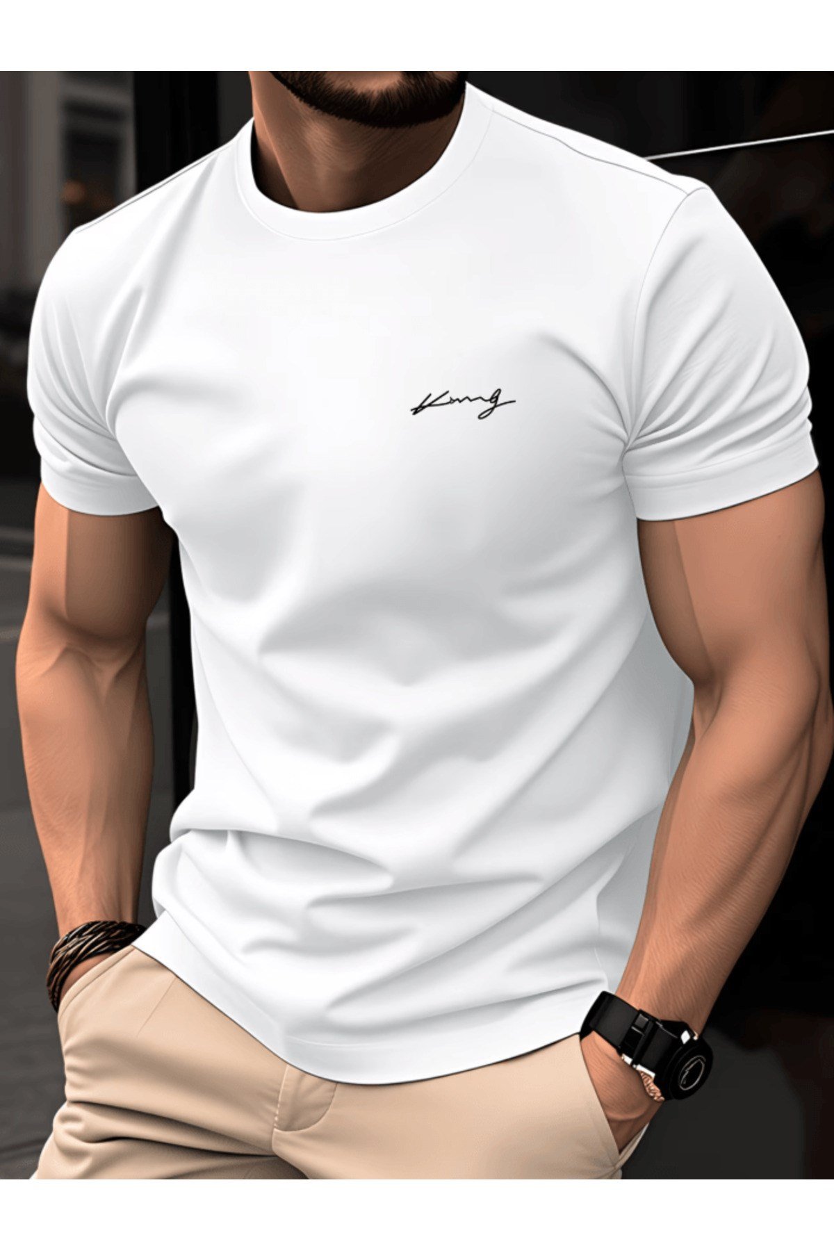 Bay King Baskılı Premium Oversize T-shirt