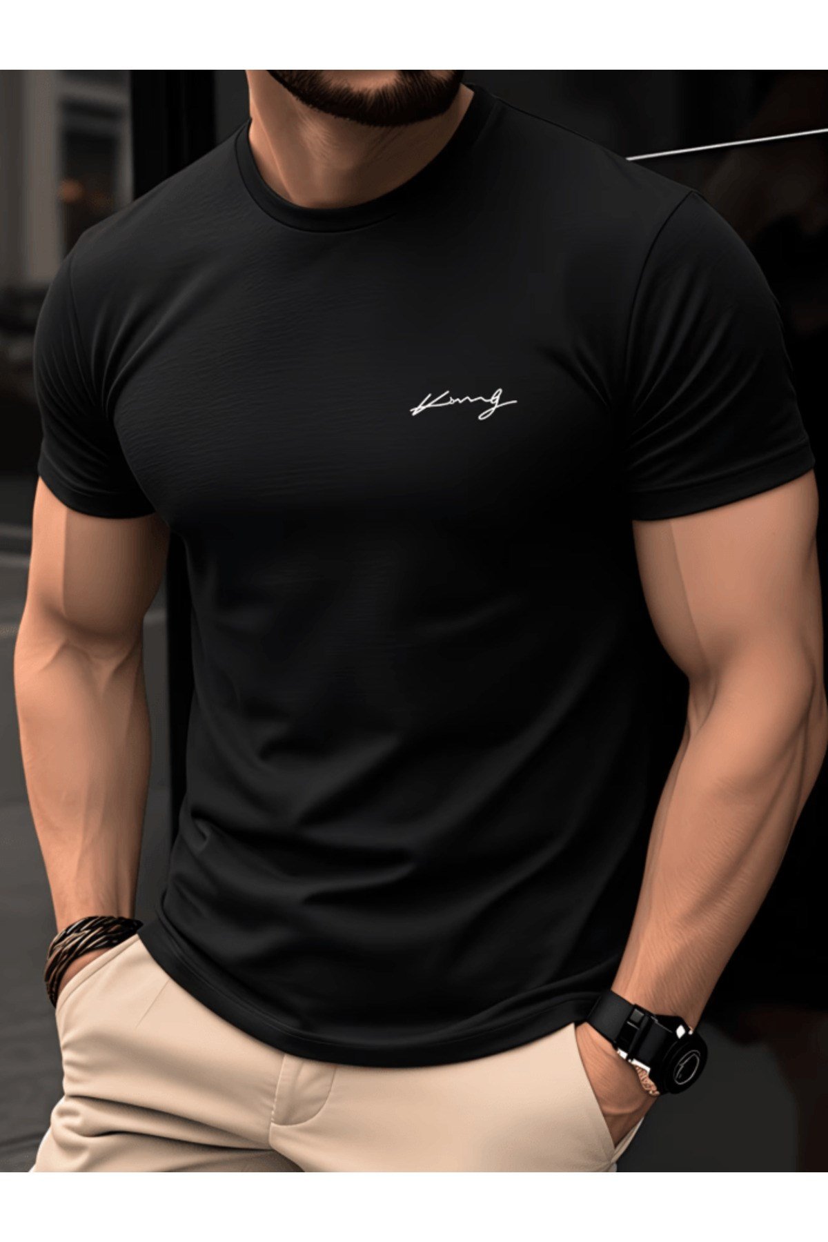 Bay King Baskılı Premium Oversize T-shirt