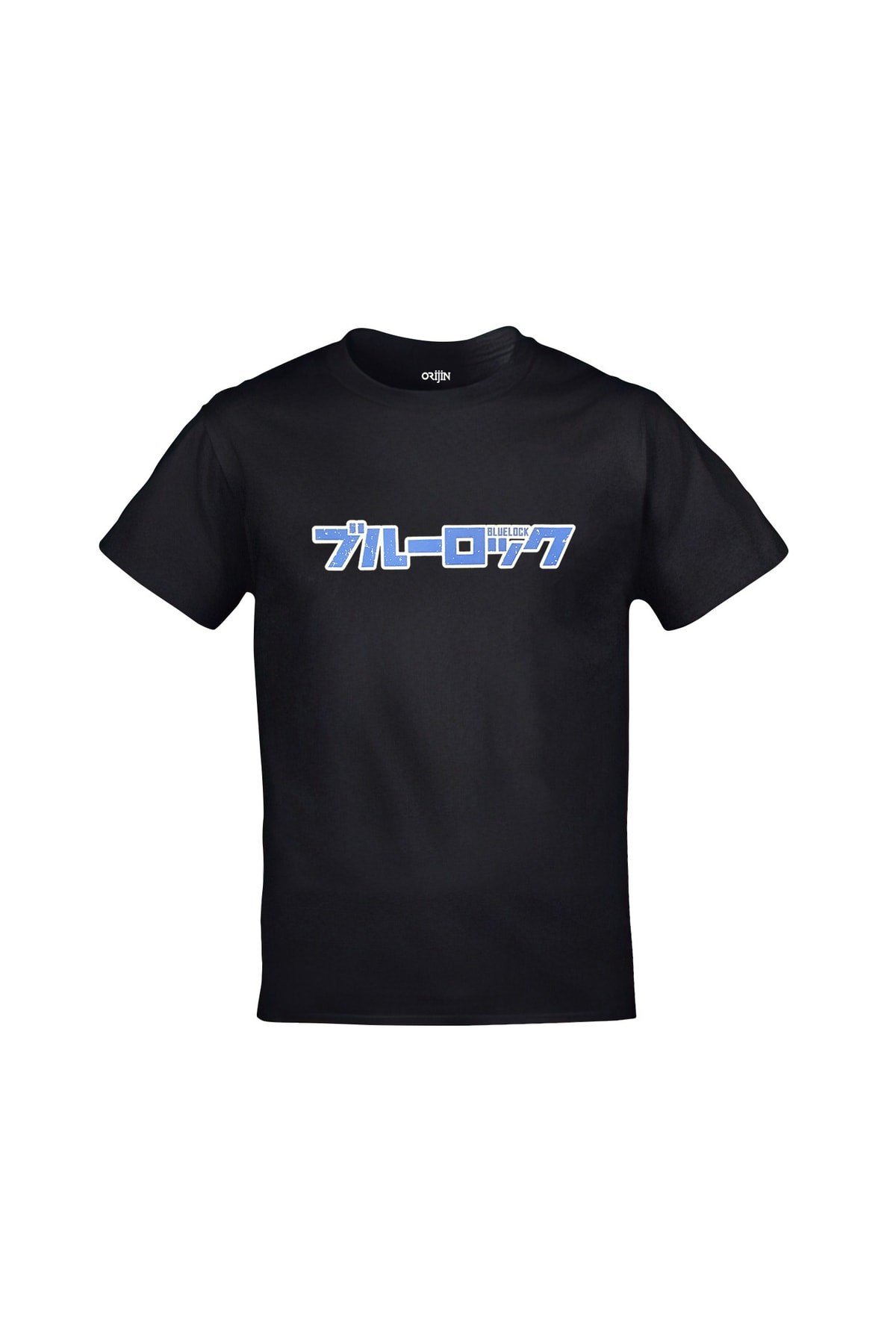 Blue Lock Isagi Yoichi Ön Arka Baskılı Unisex Siyah Tshirt