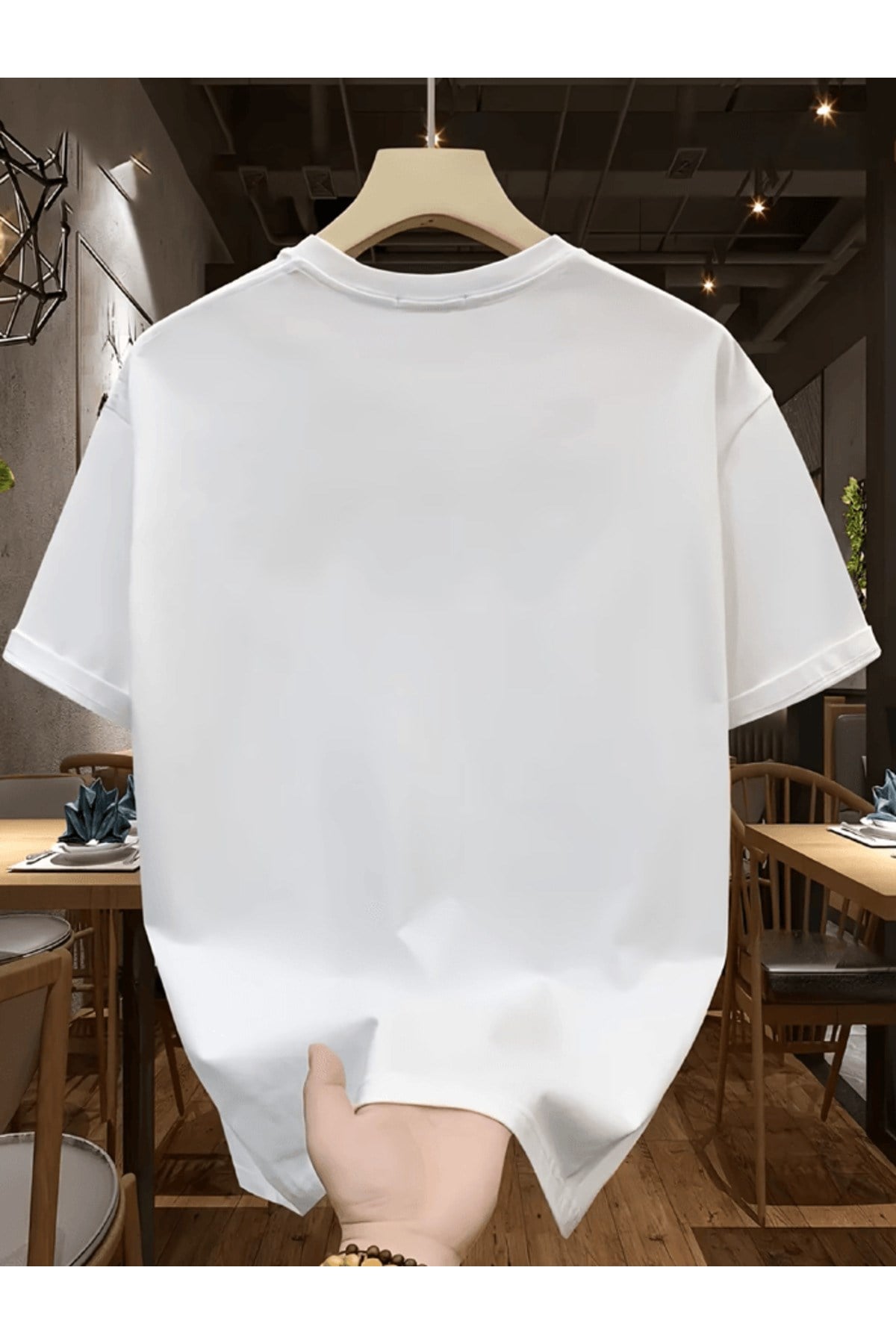 Boston Yatay Baskılı Premium Oversize T-shirt