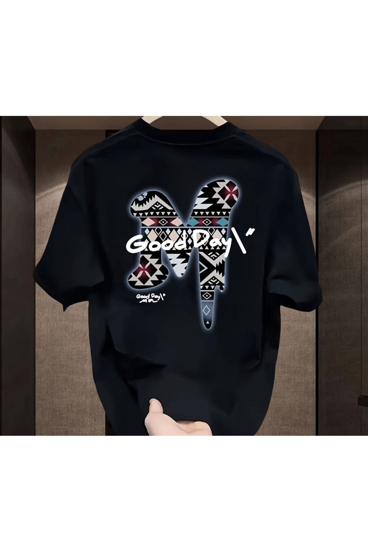 Good Day Grafiti Baskılı Premium Oversize T-shirt