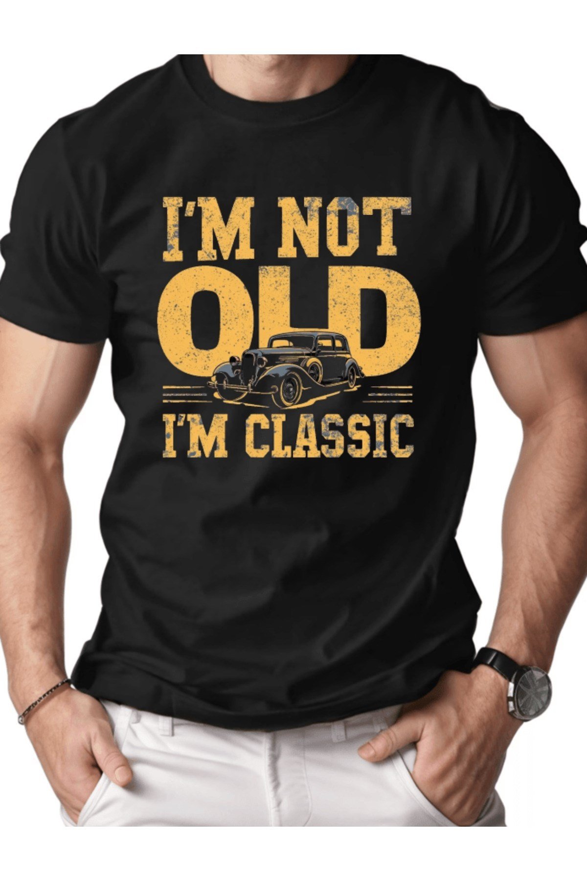 I'm Not Old I'm A Classic Baskılı Premium Oversize T-shirt