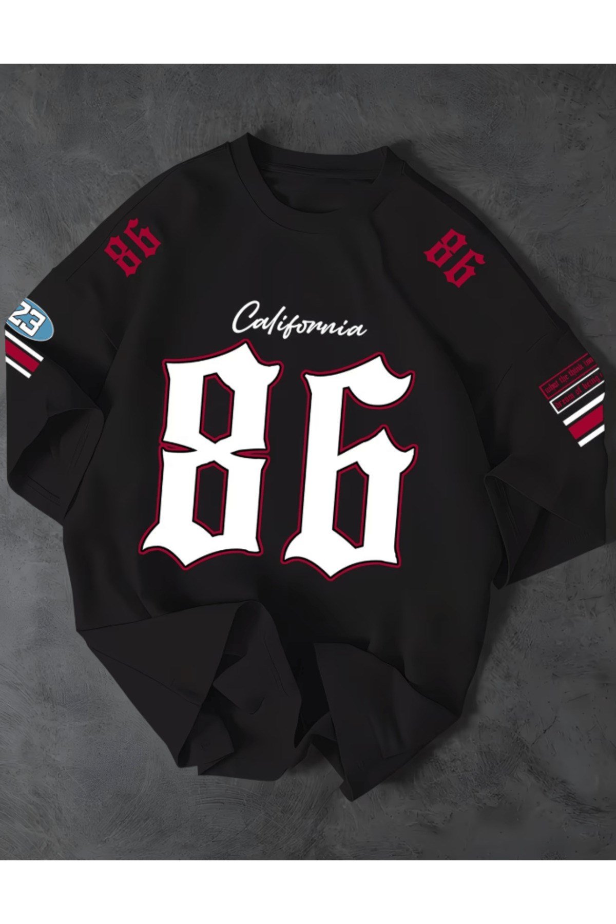 Los Angles Baskılı Premium Oversize T-shirt