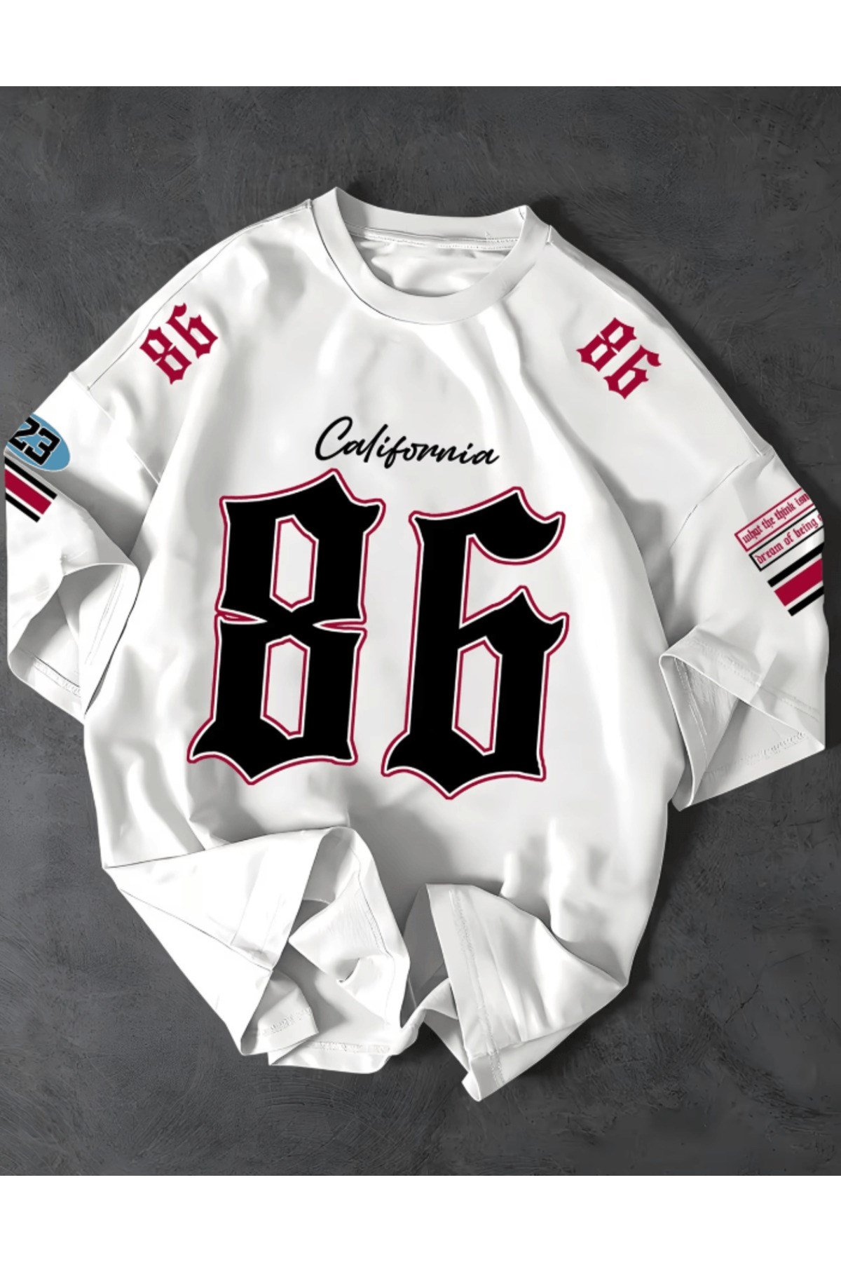 Los Angles Baskılı Premium Oversize T-shirt