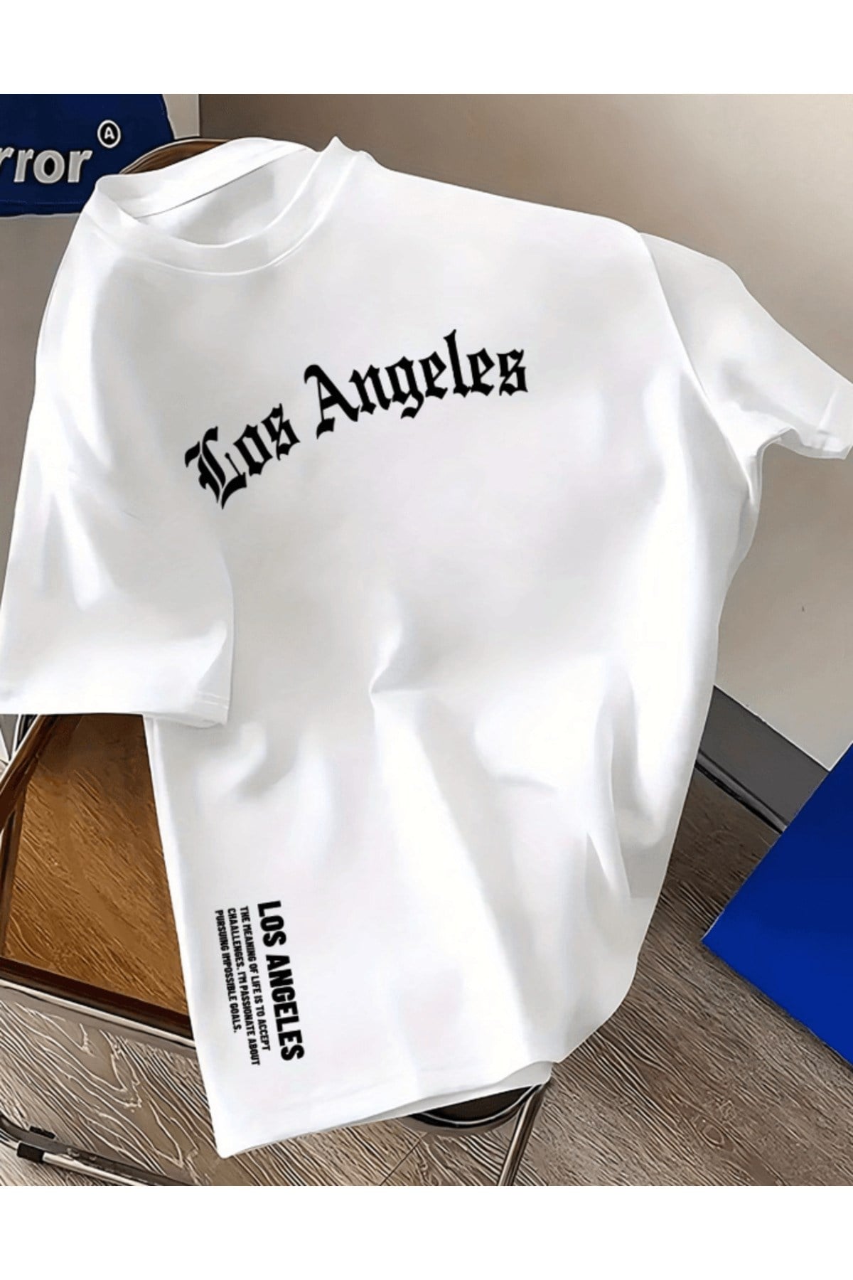Los Angles Baskılı Premium Oversize T-shirt